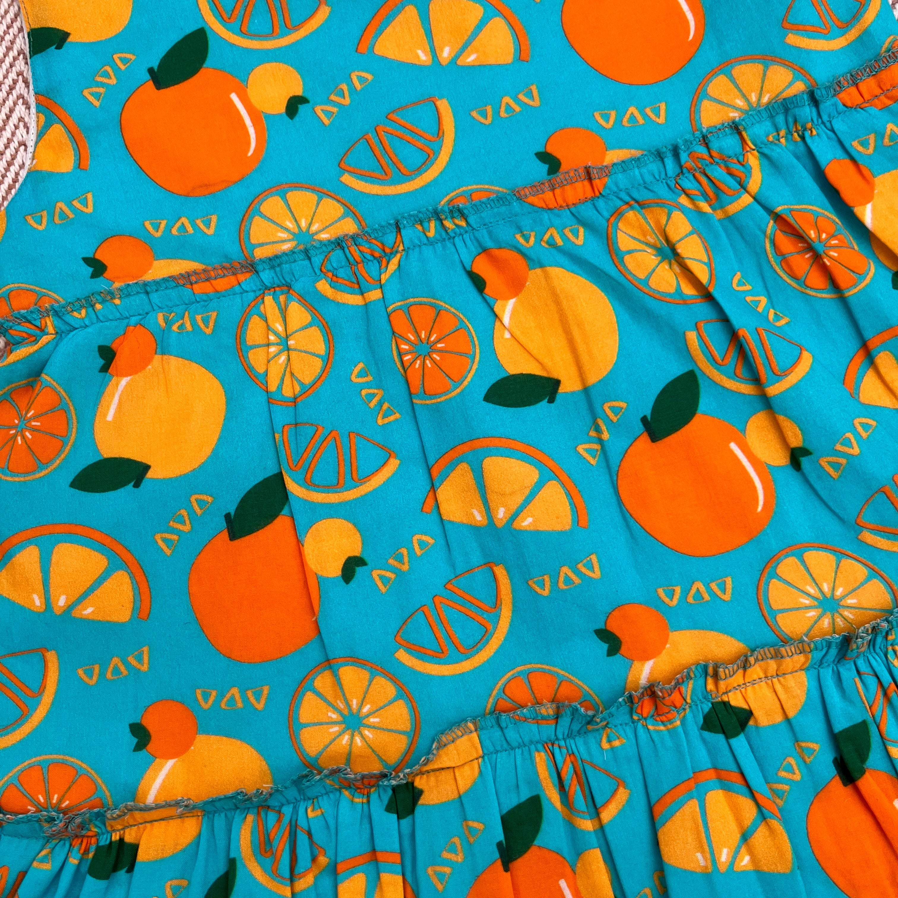 Organic Cotton Frock - Infants and Toddlers - Dancing Oranges