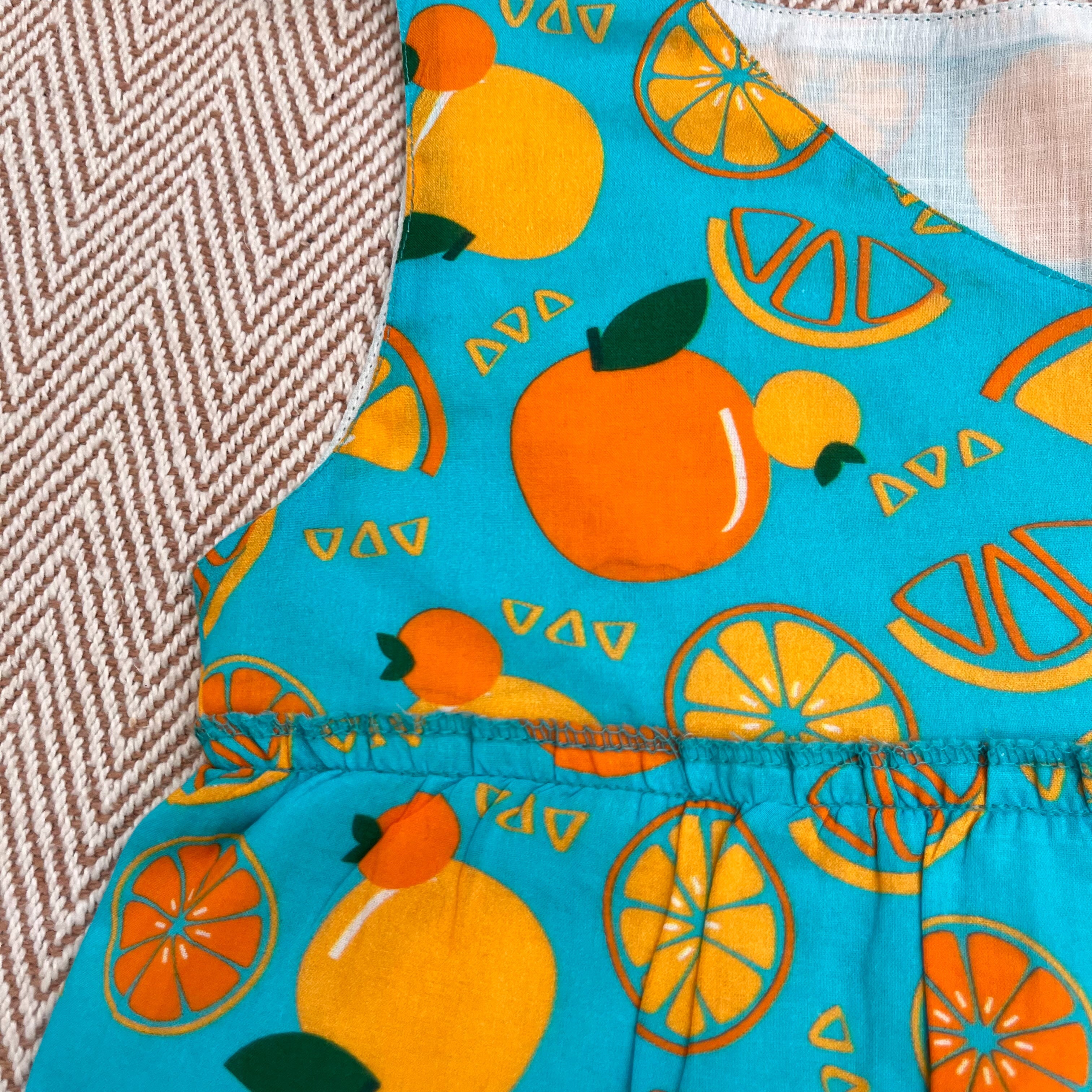Organic Cotton Frock - Infants and Toddlers - Dancing Oranges