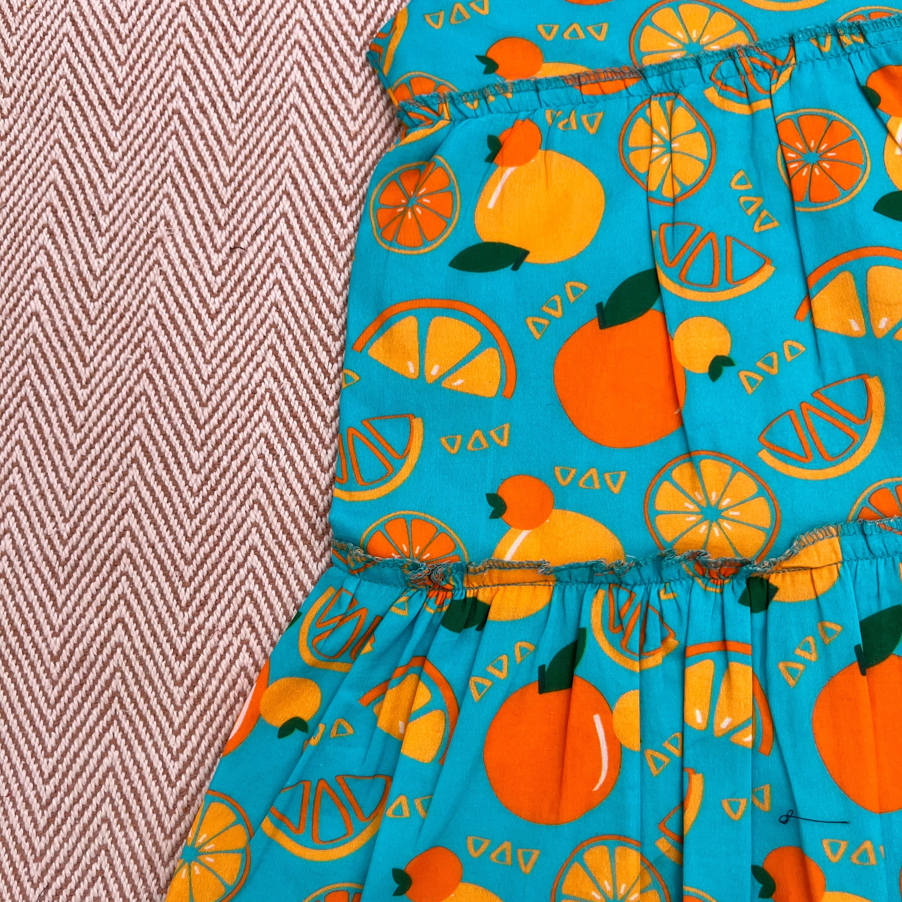 Organic Cotton Frock - Infants and Toddlers - Dancing Oranges