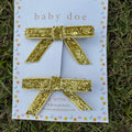 Gold Glitter Bows