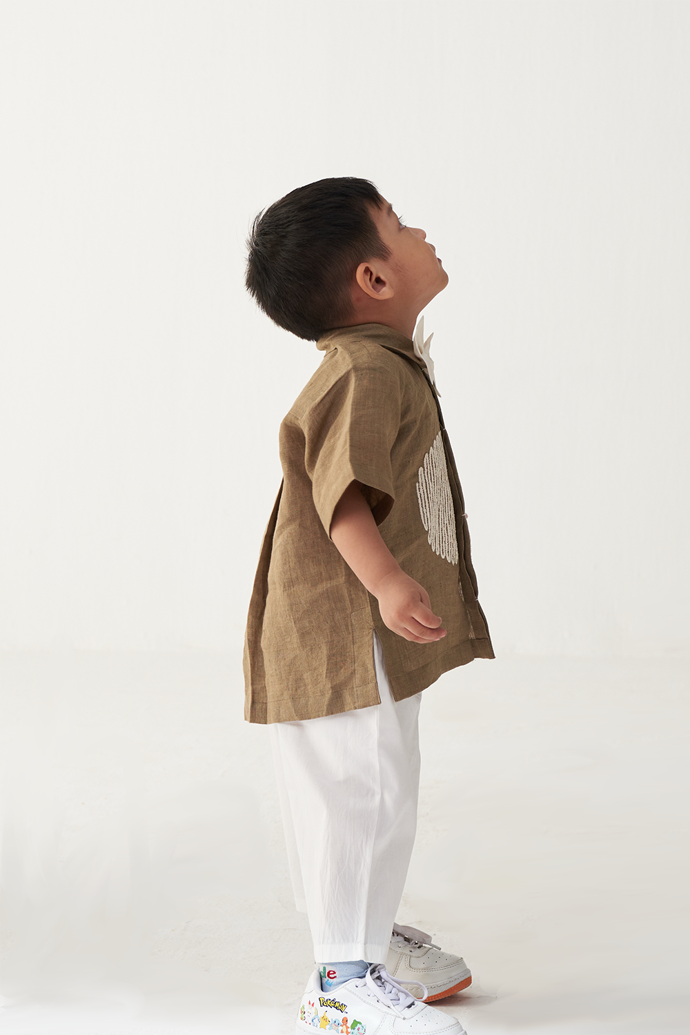 EMB. CIRCLE SHIRT CO-ORD