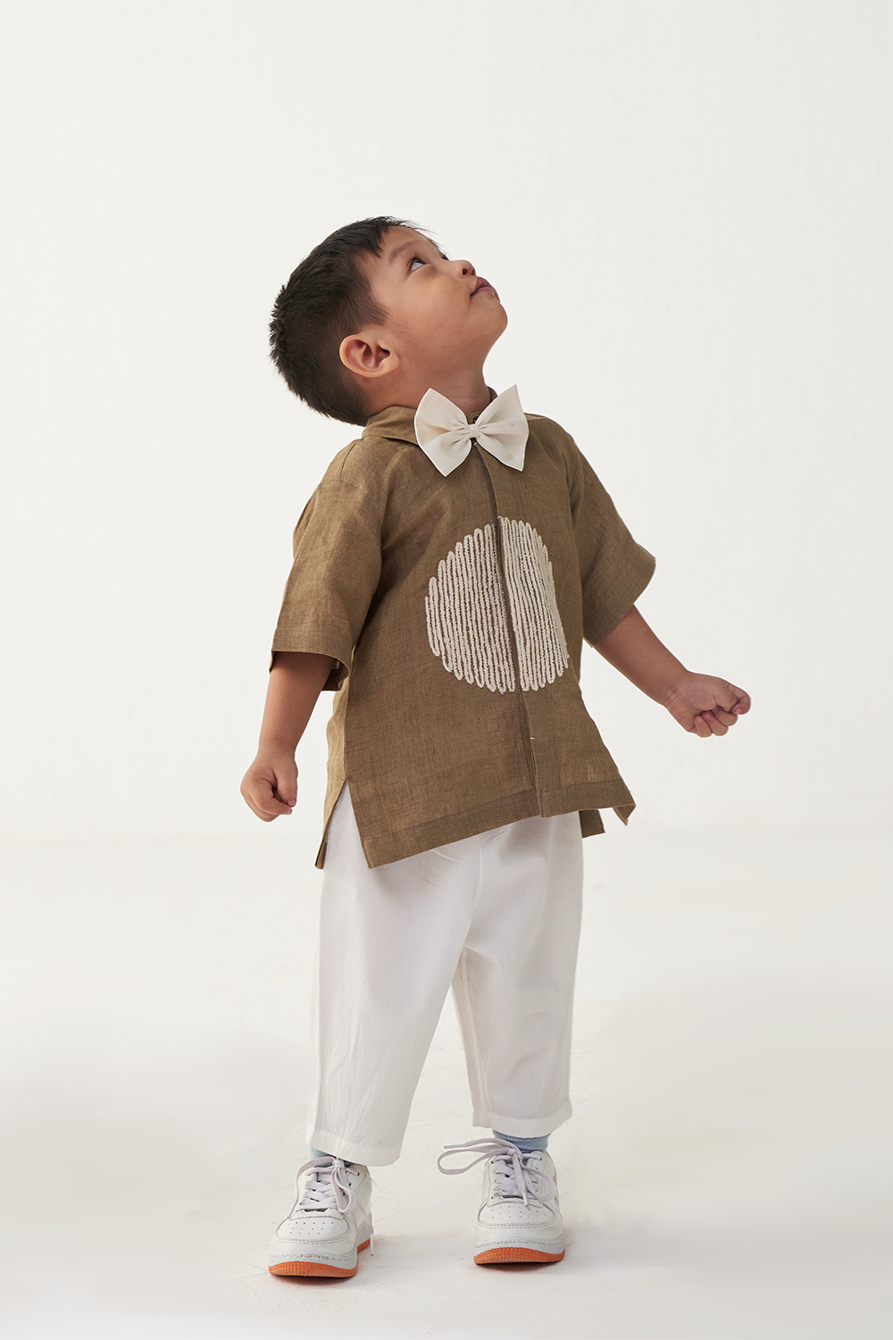 EMB. CIRCLE SHIRT CO-ORD