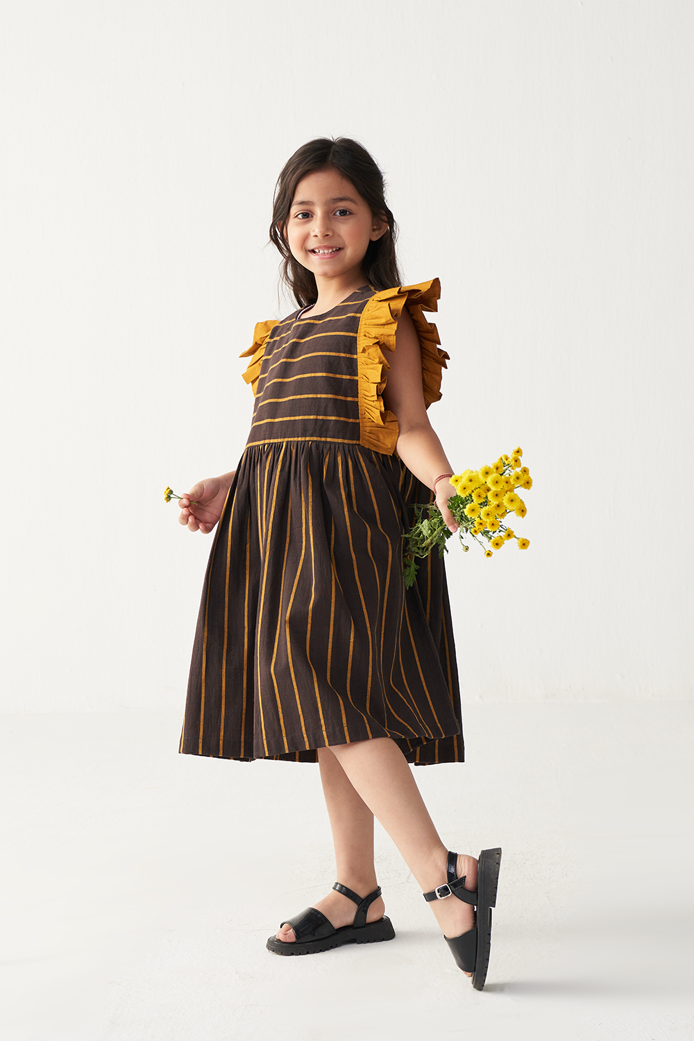 FRILL SLEEVE DRESS