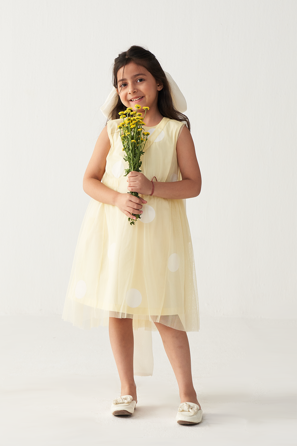 SIDE ELASTIC DRESS + NET SLIP