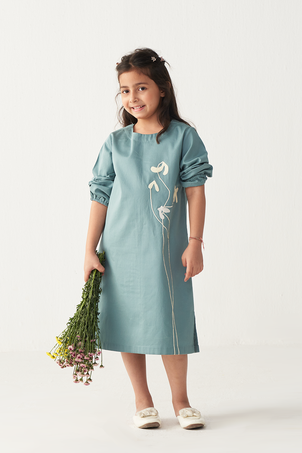 POPPY APPLIQUE DRESS