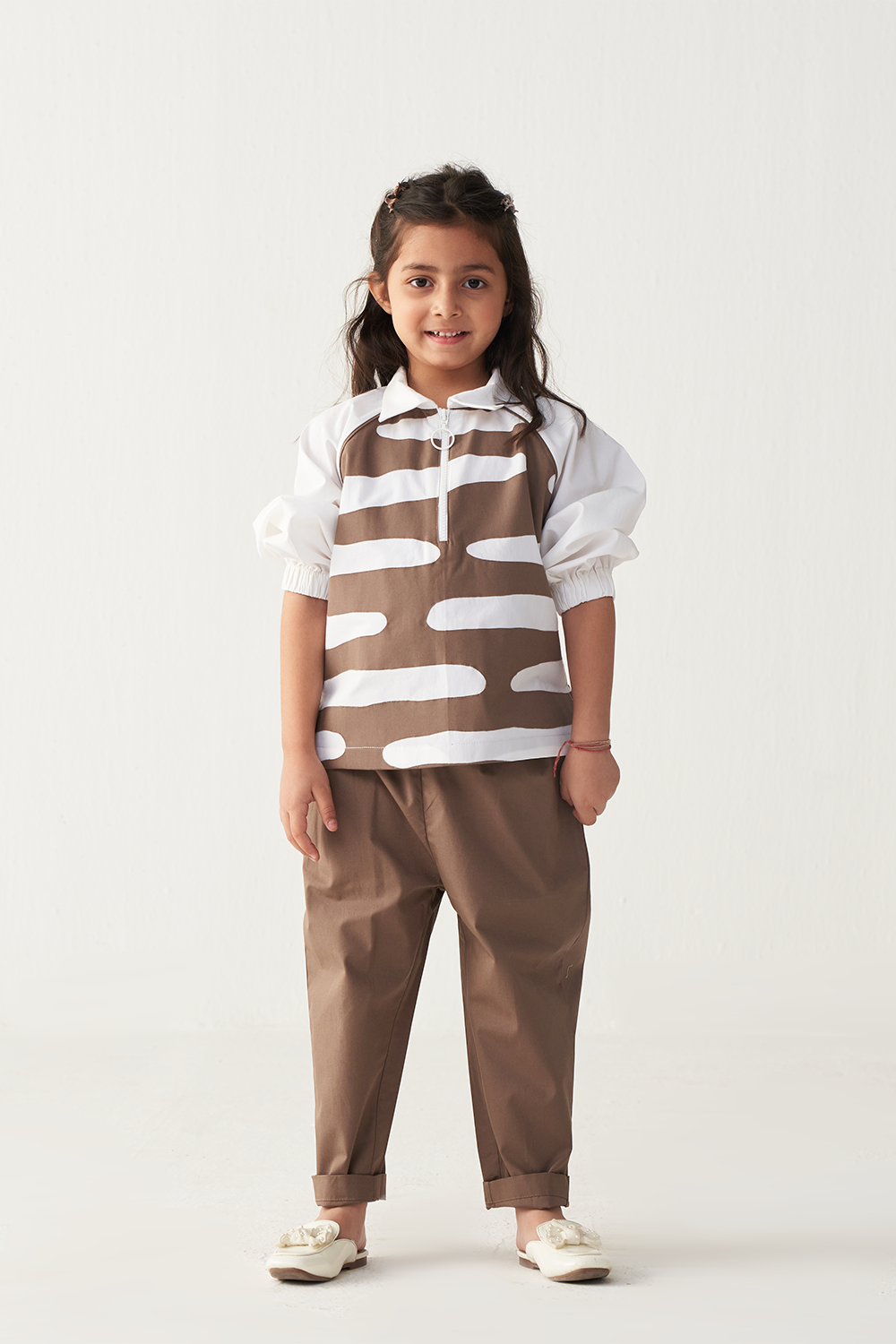 ABSTRACT APPLIQUE TOP -  CO-ORD