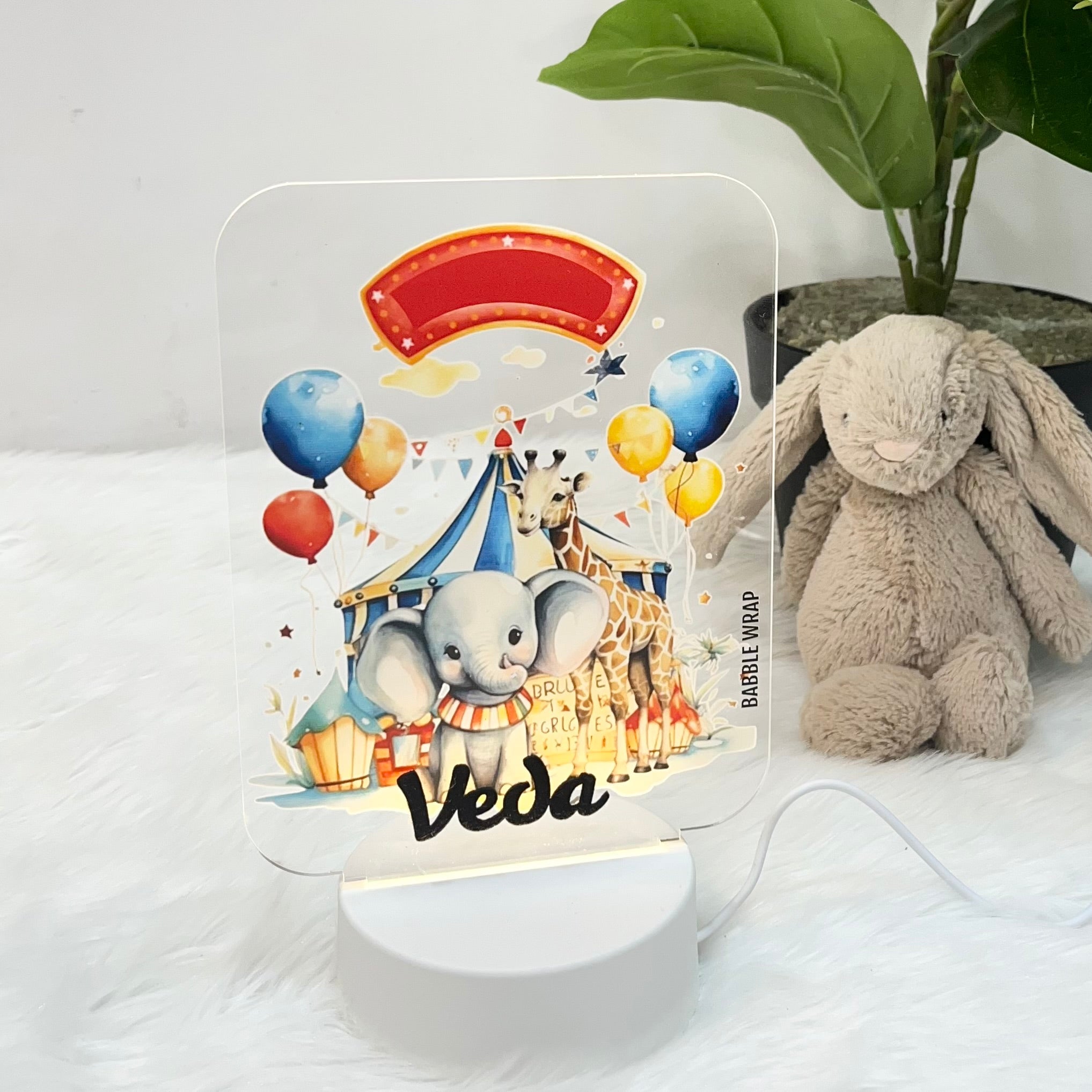 Winter Wonderland Circus - Acrylic LED Night Lamp