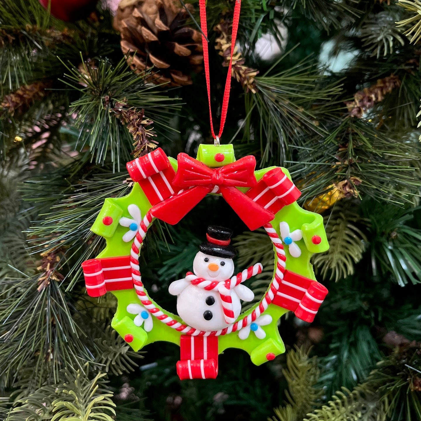 Wreath Ornaments - Set of 3