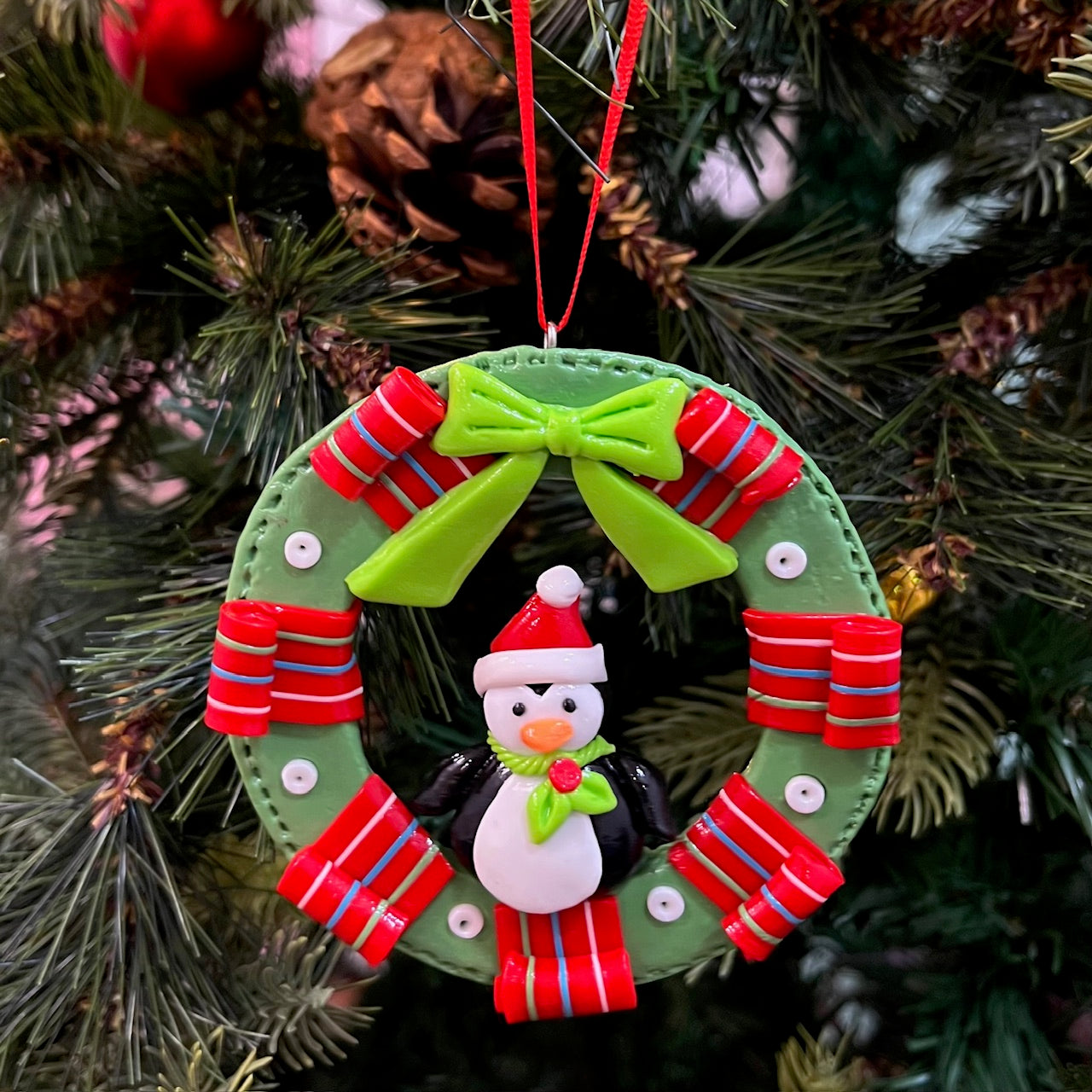 Wreath Ornaments - Set of 3