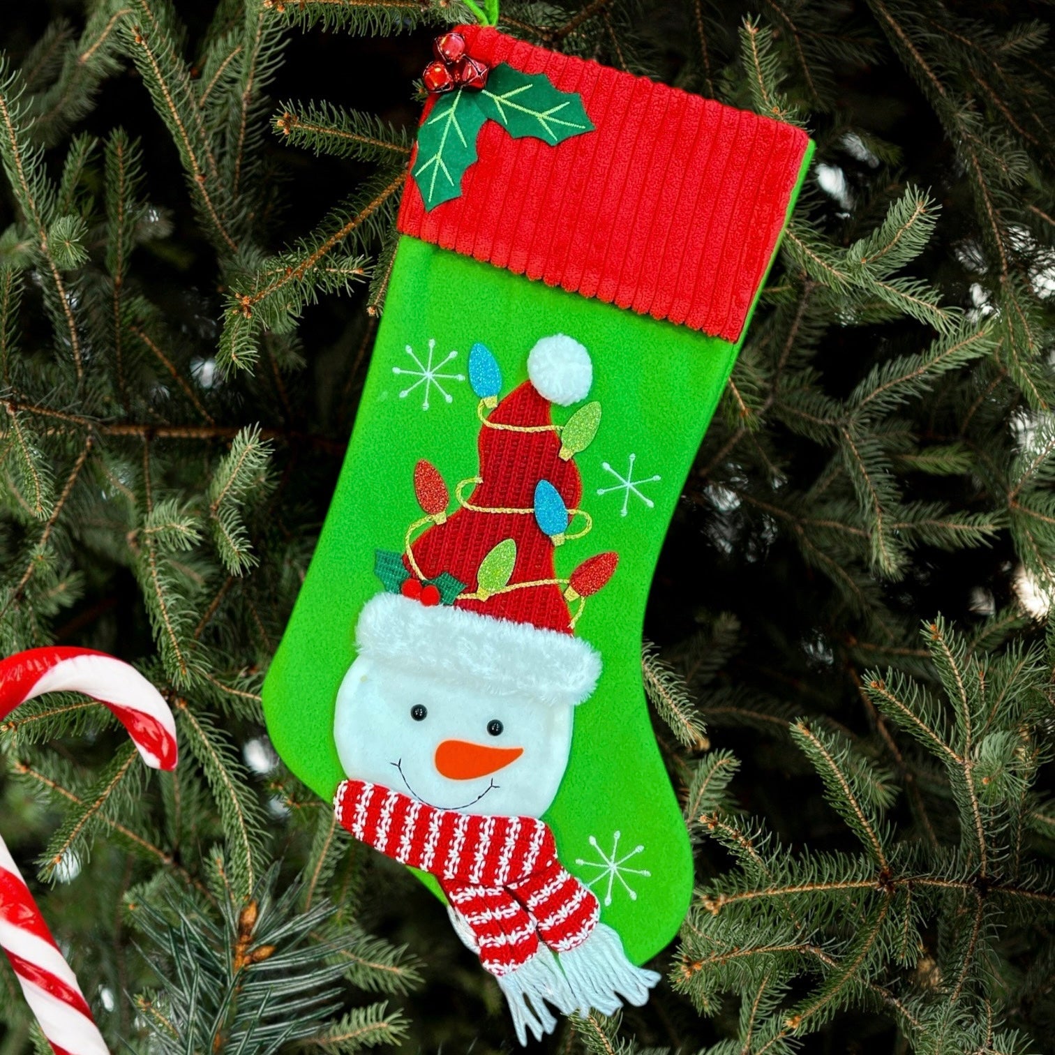 Luxury Mistletoe Stocking - Snowman