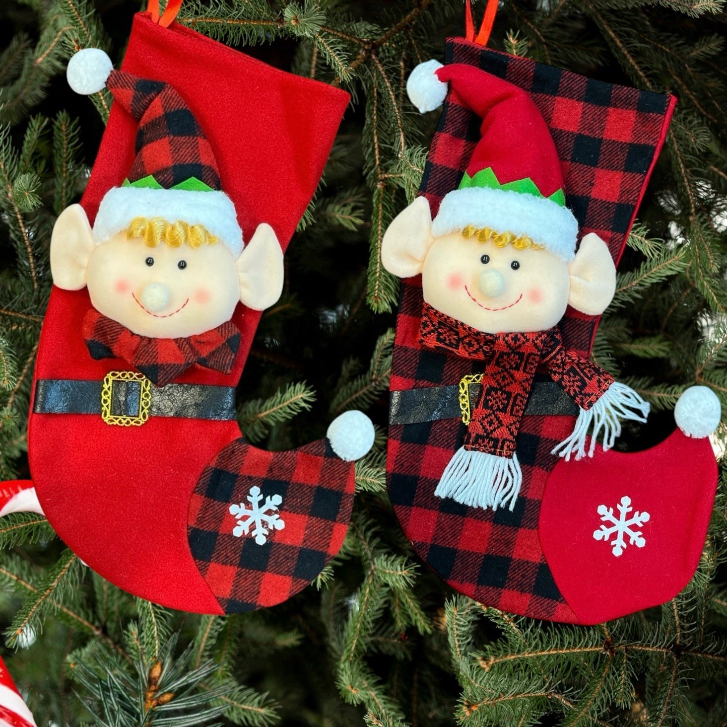 Luxe Elf Stocking - Set of 2