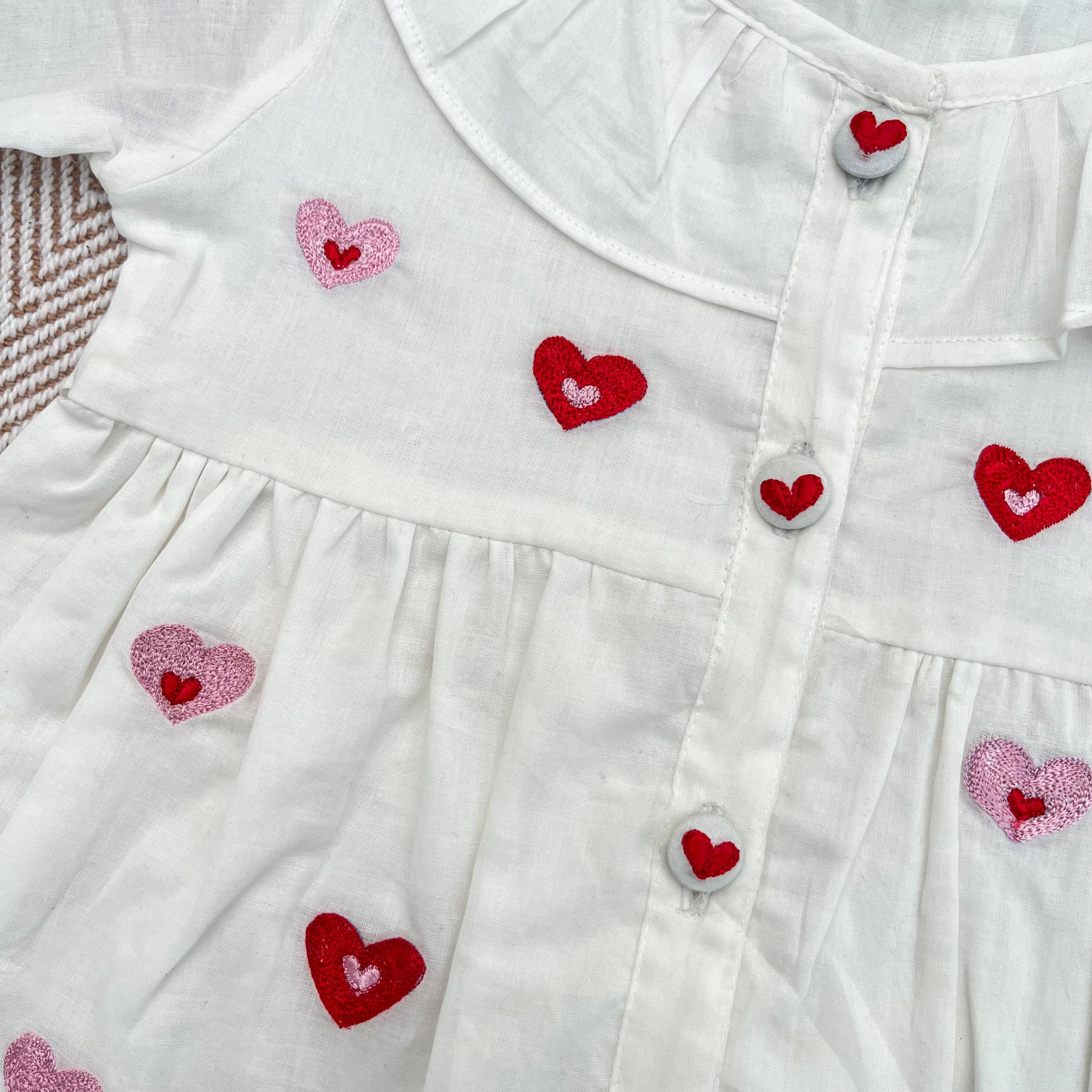 Organic cotton Embroidered frock for infants, toddlers and kids- perfect for festive occasions