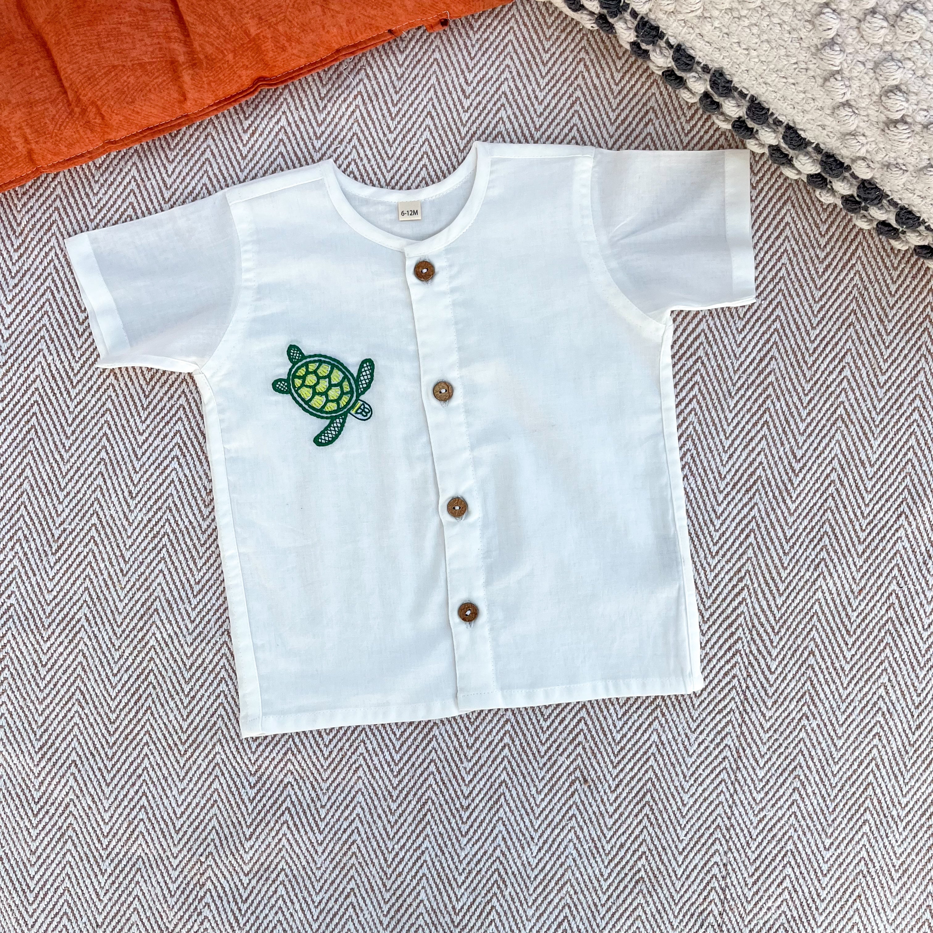 Organic Cotton Turtle Jhabla Set