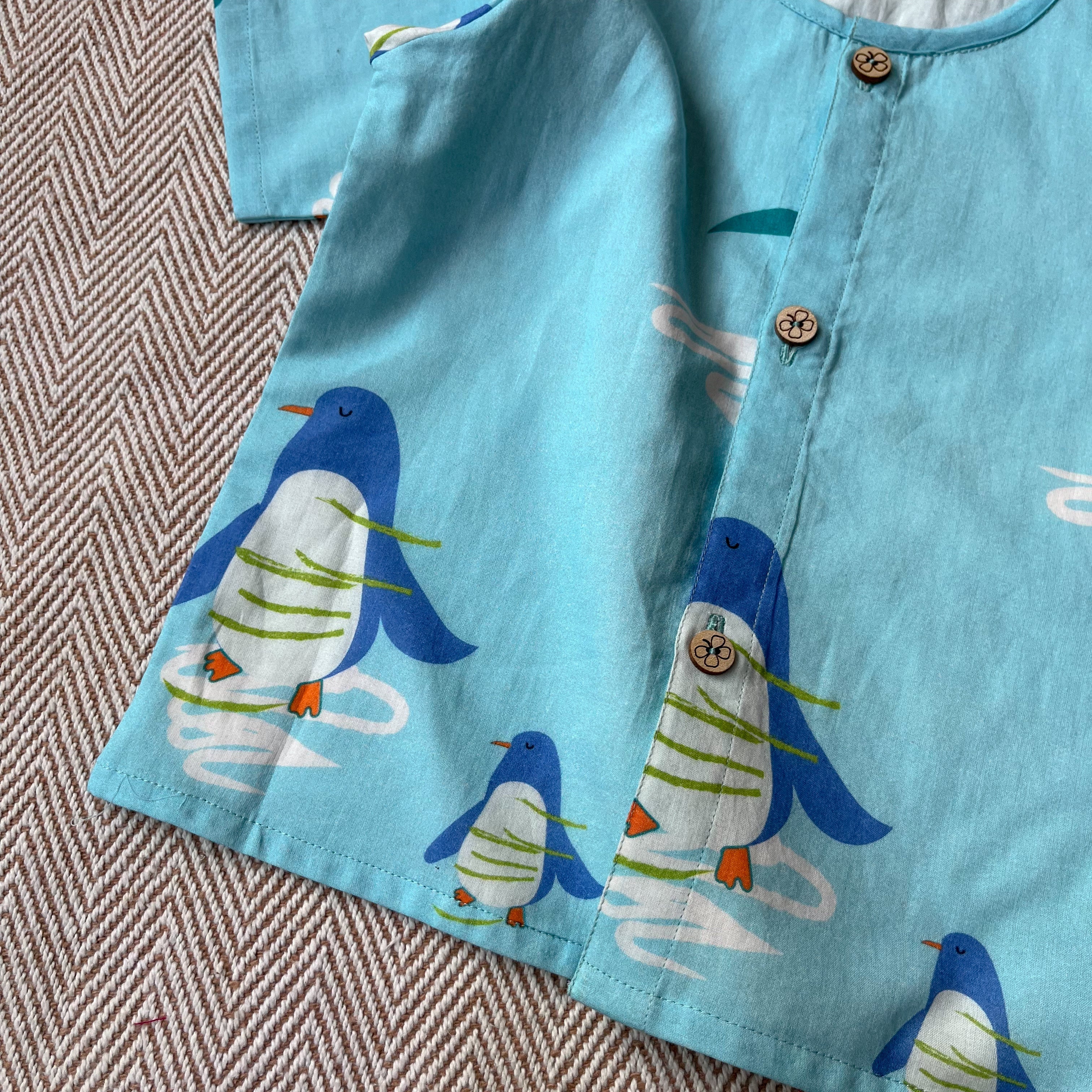 Penguin Print Jhabla Set