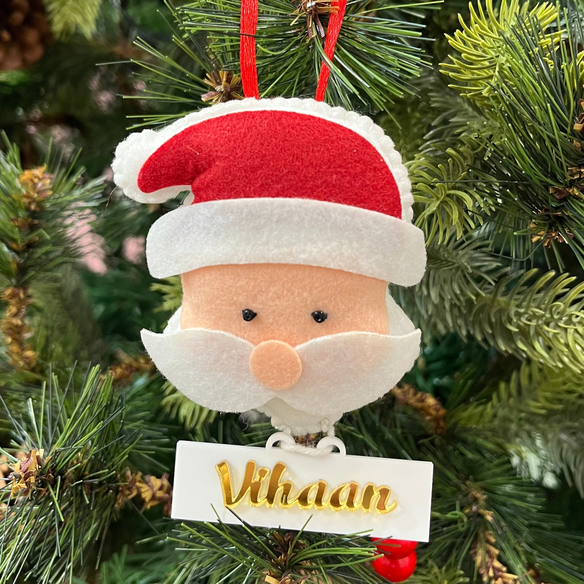 Santa Felt Ornament