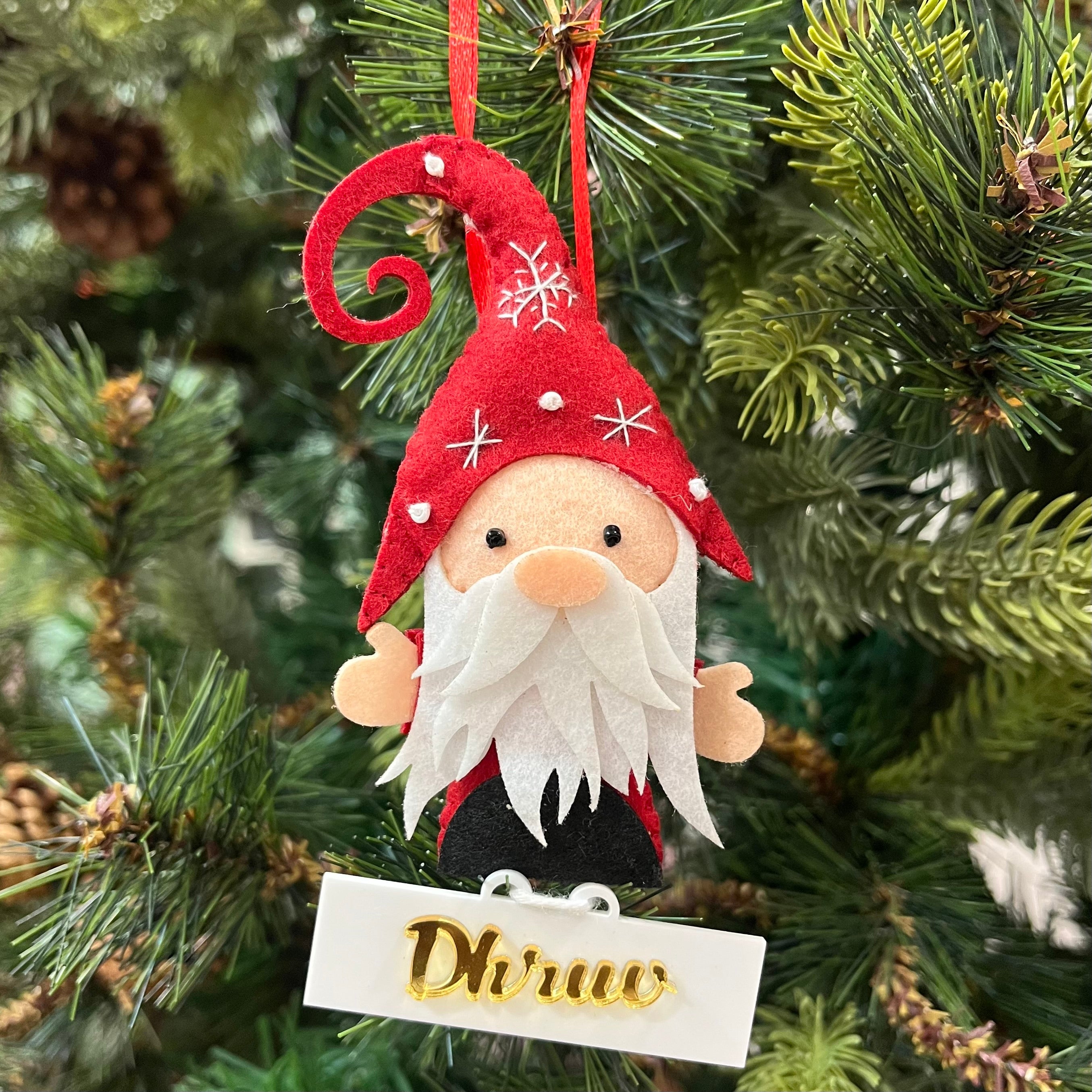Gnome Felt Ornament