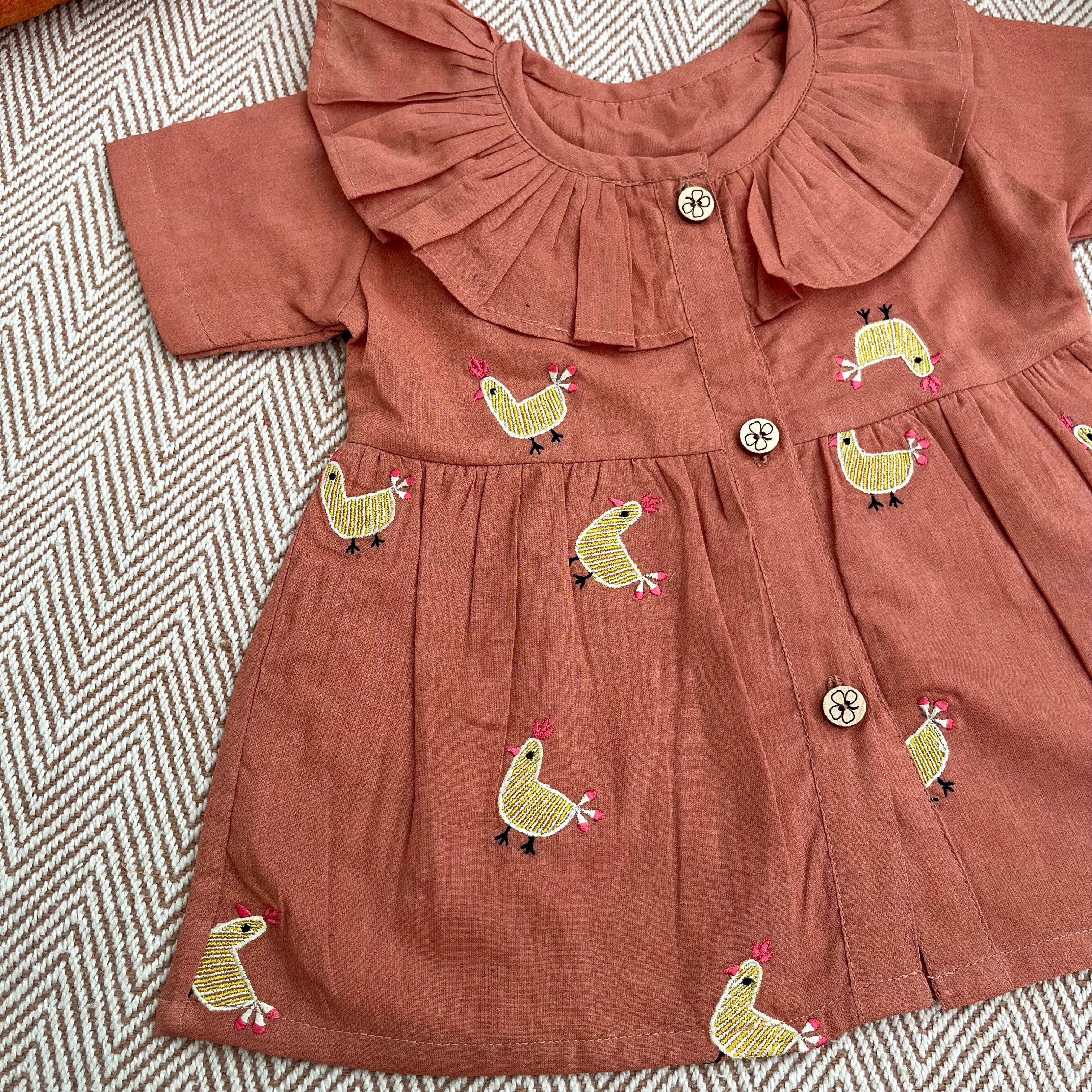 Organic Cotton Frock| Infants and Toddlers| Hen