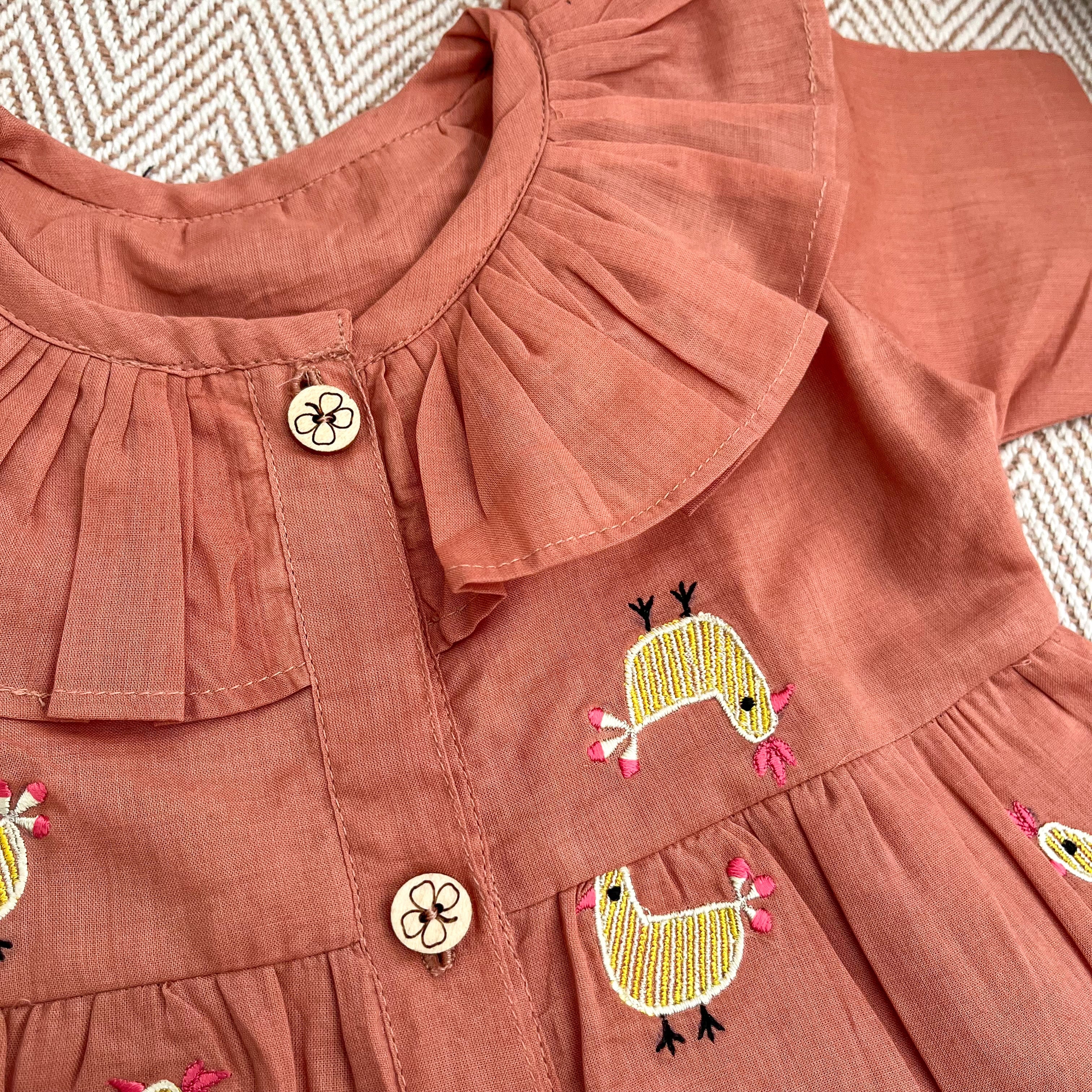 Organic Cotton Frock| Infants and Toddlers| Hen