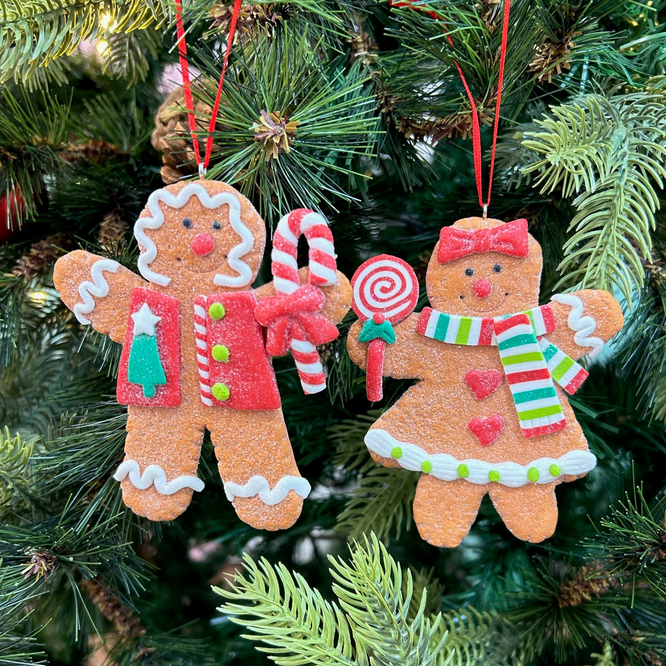 Gingerbread Cinnamon Sugar Ornaments - Set of 2