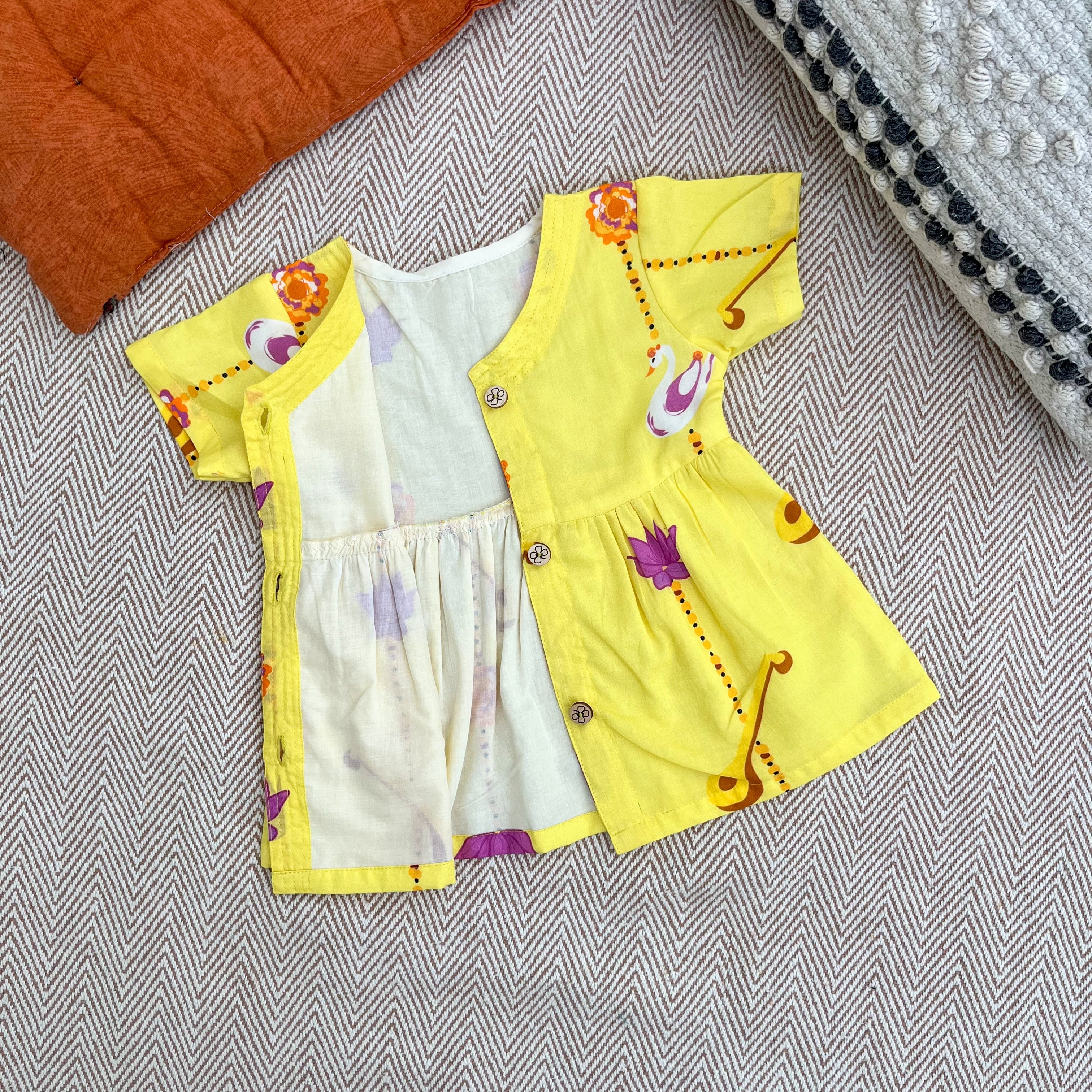 Organic Cotton Frock| Infants and Toddlers| Veena and Lotus