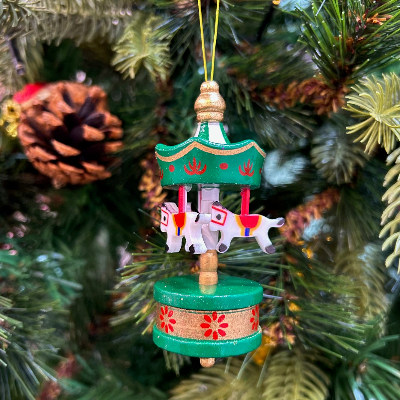 Whirlwind Wonder Carousel Ornaments - Set of 6