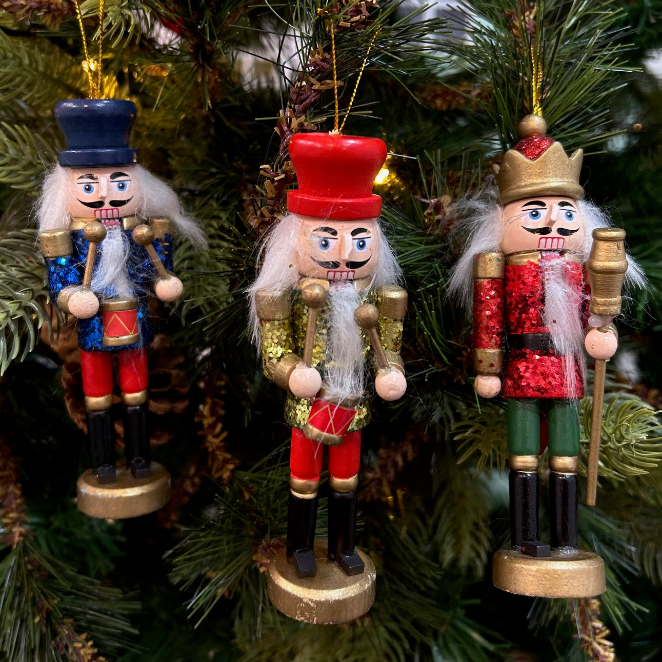 Symphony Nutcracker Ornaments - Set of 3