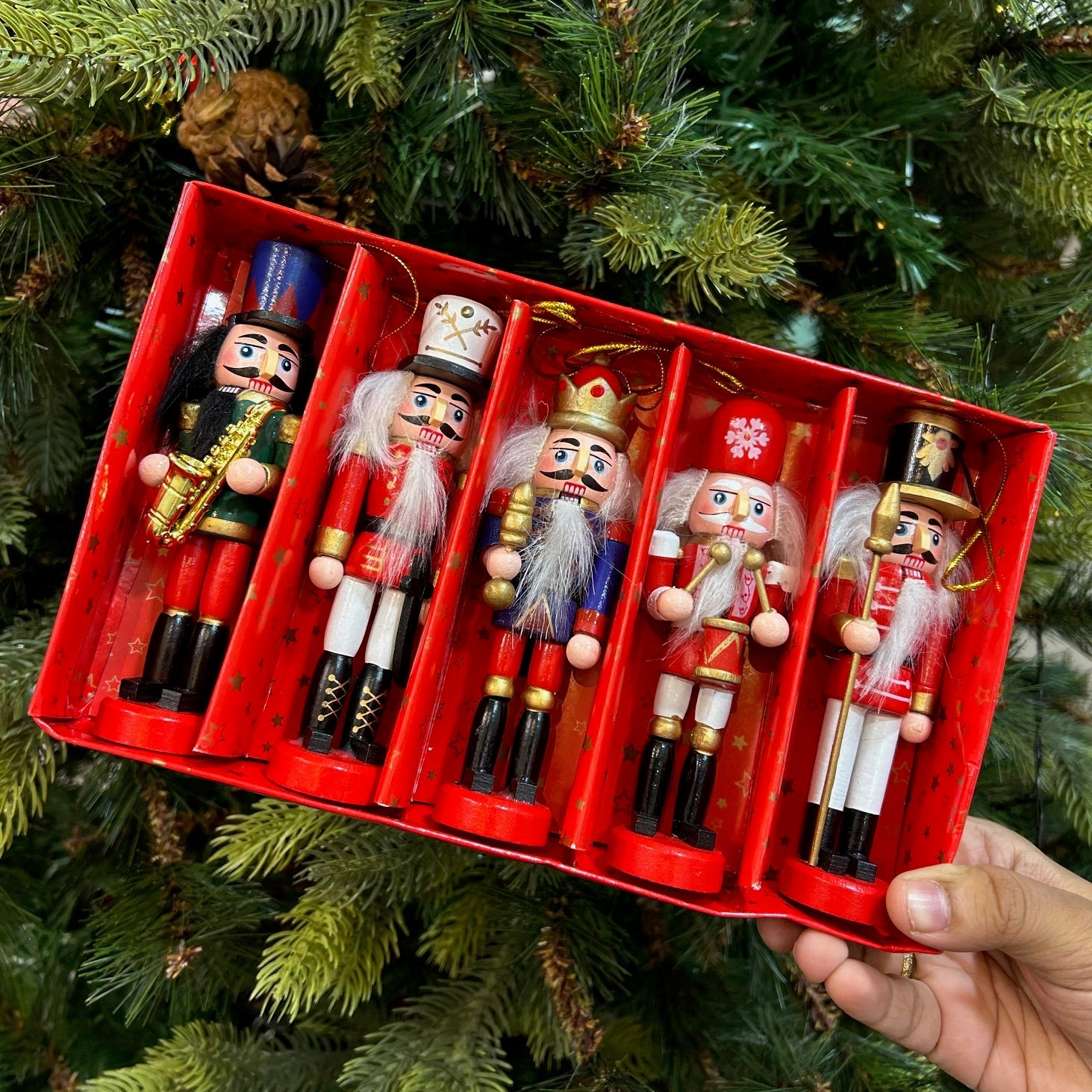 Nutcracker Dynasty Ornaments - Set of 5