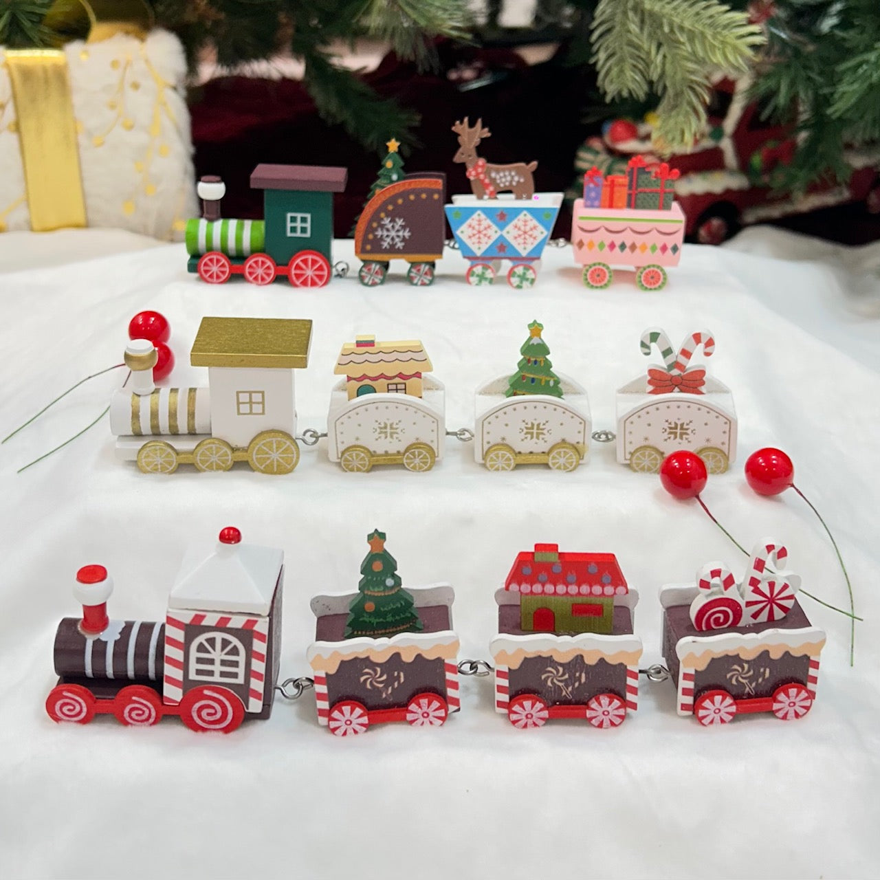 Jingle Bell Express Train - Set of 3