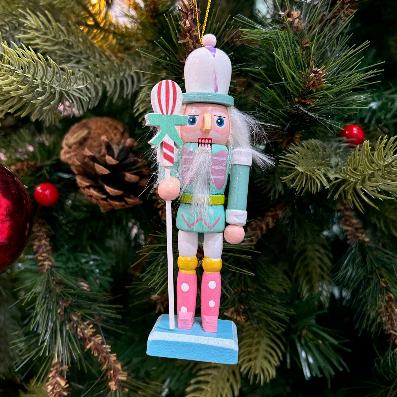 Blushy Nutcracker Ornaments - Set of 4