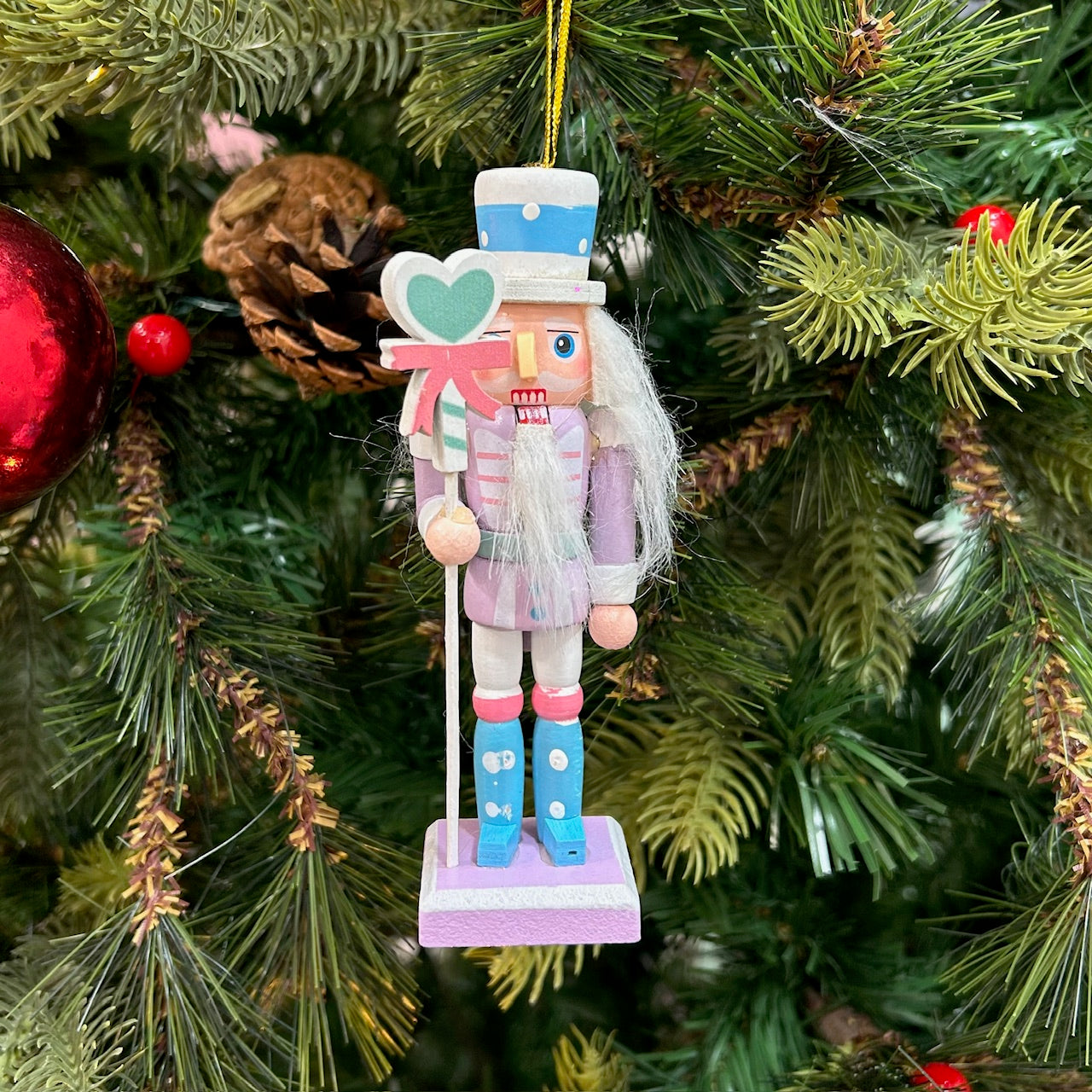 Blushy Nutcracker Ornaments - Set of 4