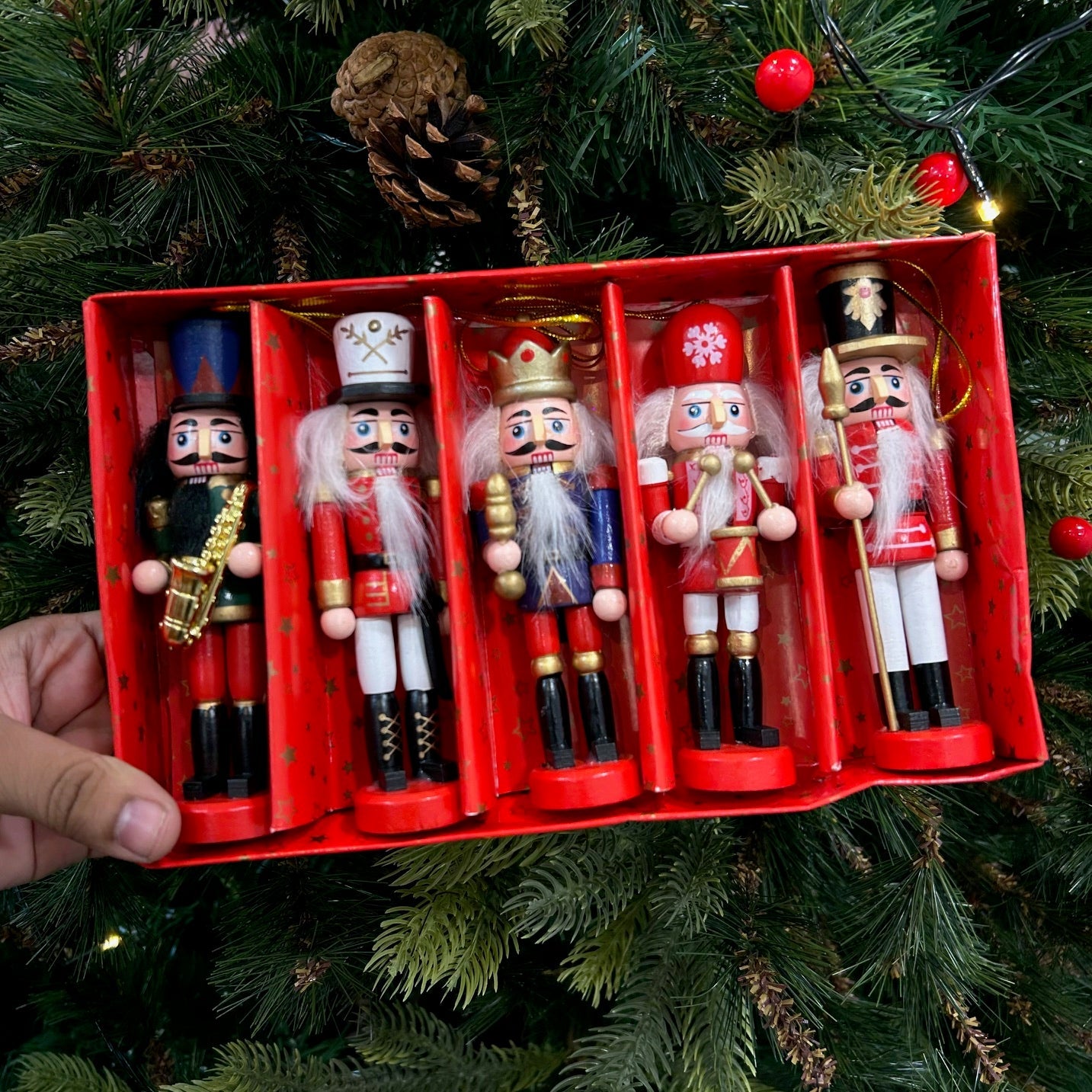 Nutcracker Dynasty Ornaments - Set of 5