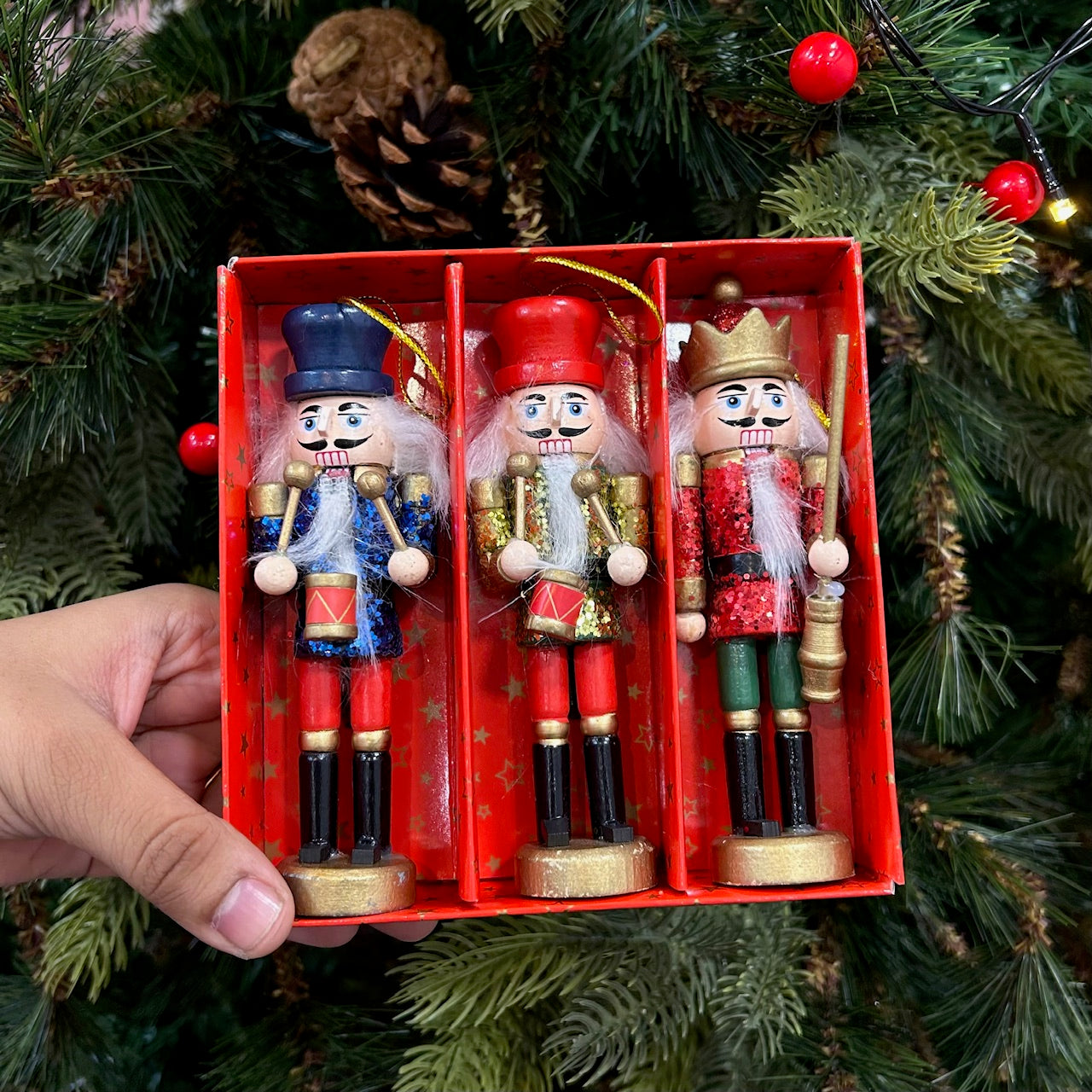 Symphony Nutcracker Ornaments - Set of 3