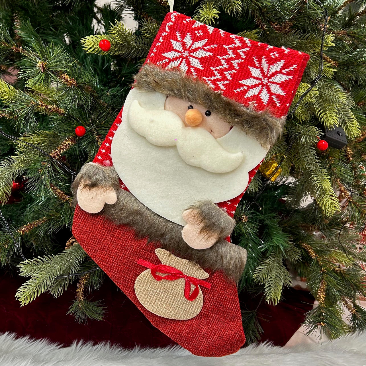 Jolly Joy Stocking - Santa