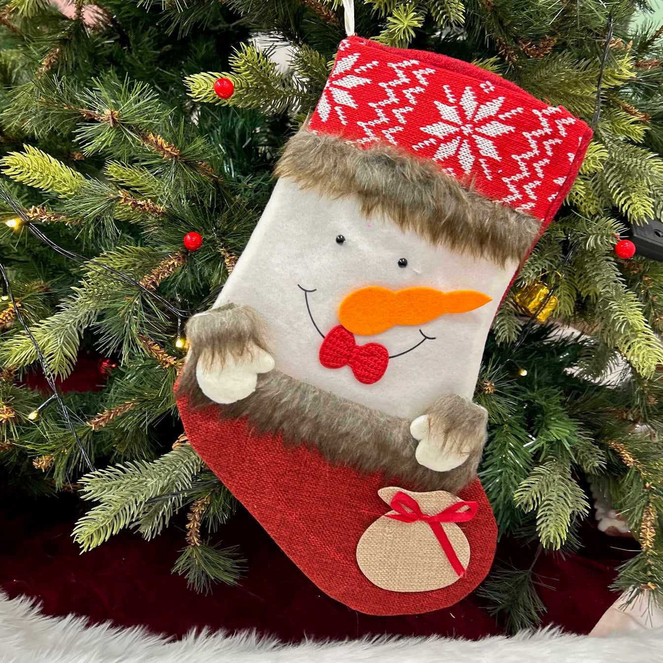 Jolly Joy Stocking - Snowman