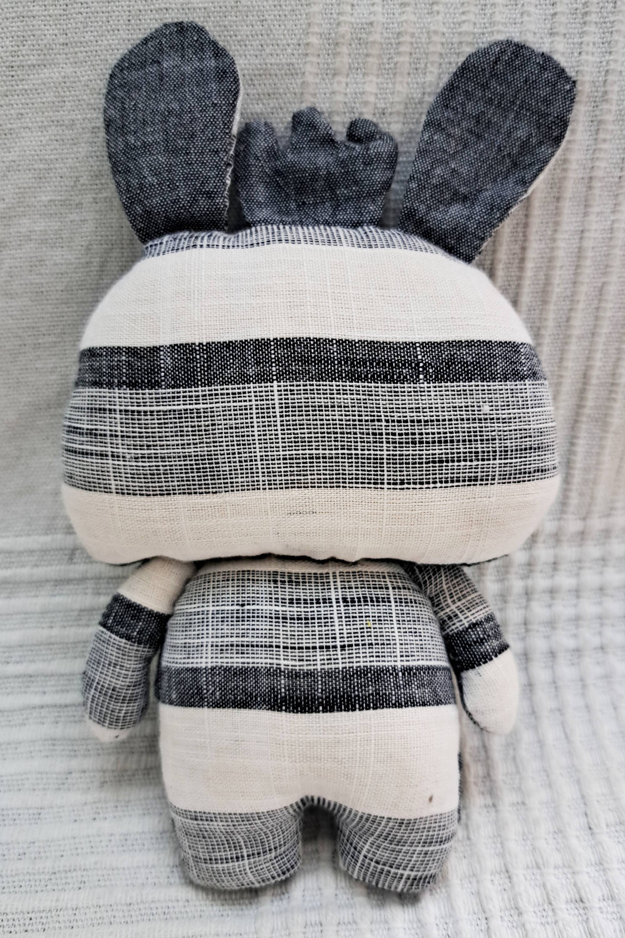 Zebra Handmade Organic Fabric Toy