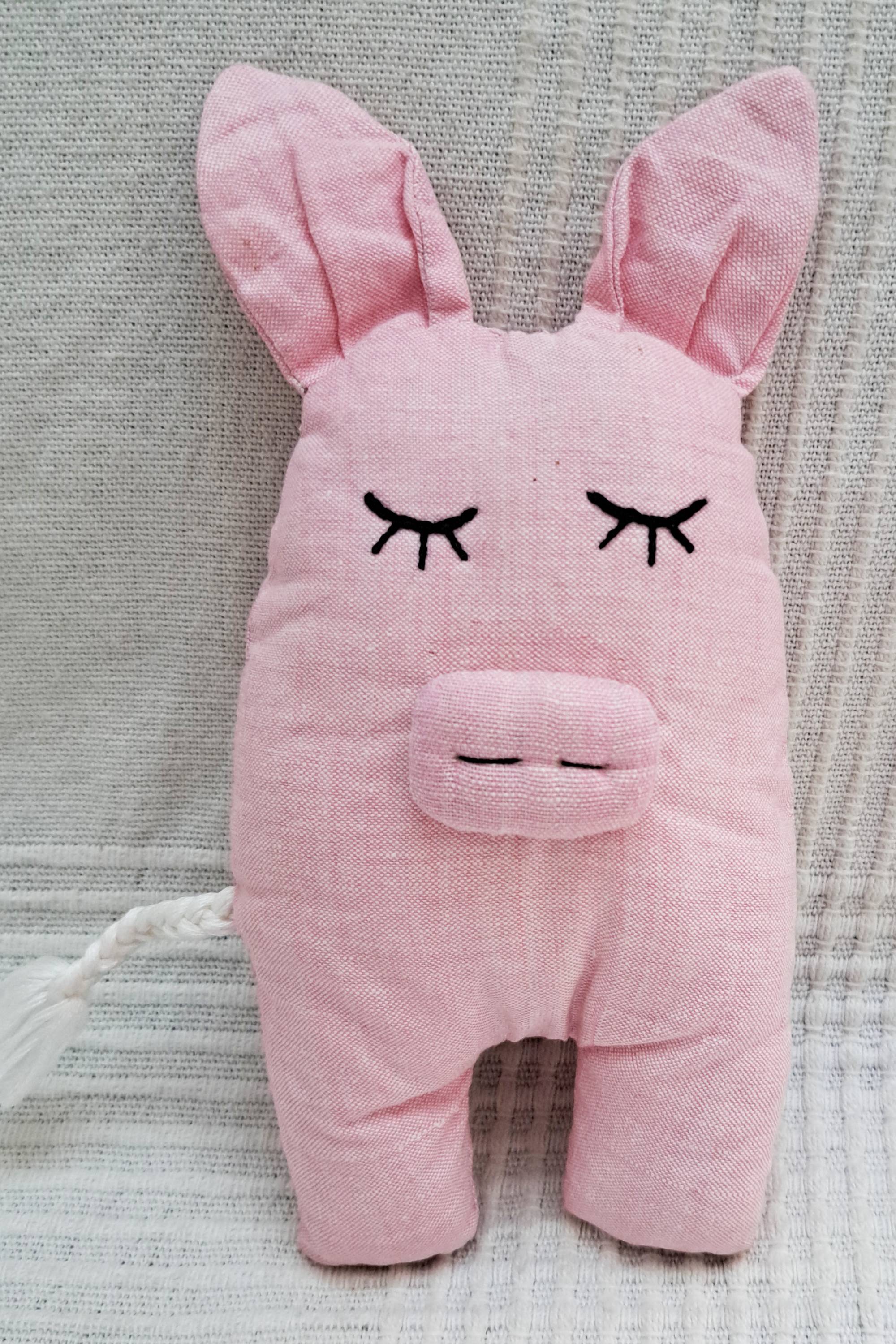 Piglet Handmade Organic Fabric Toy