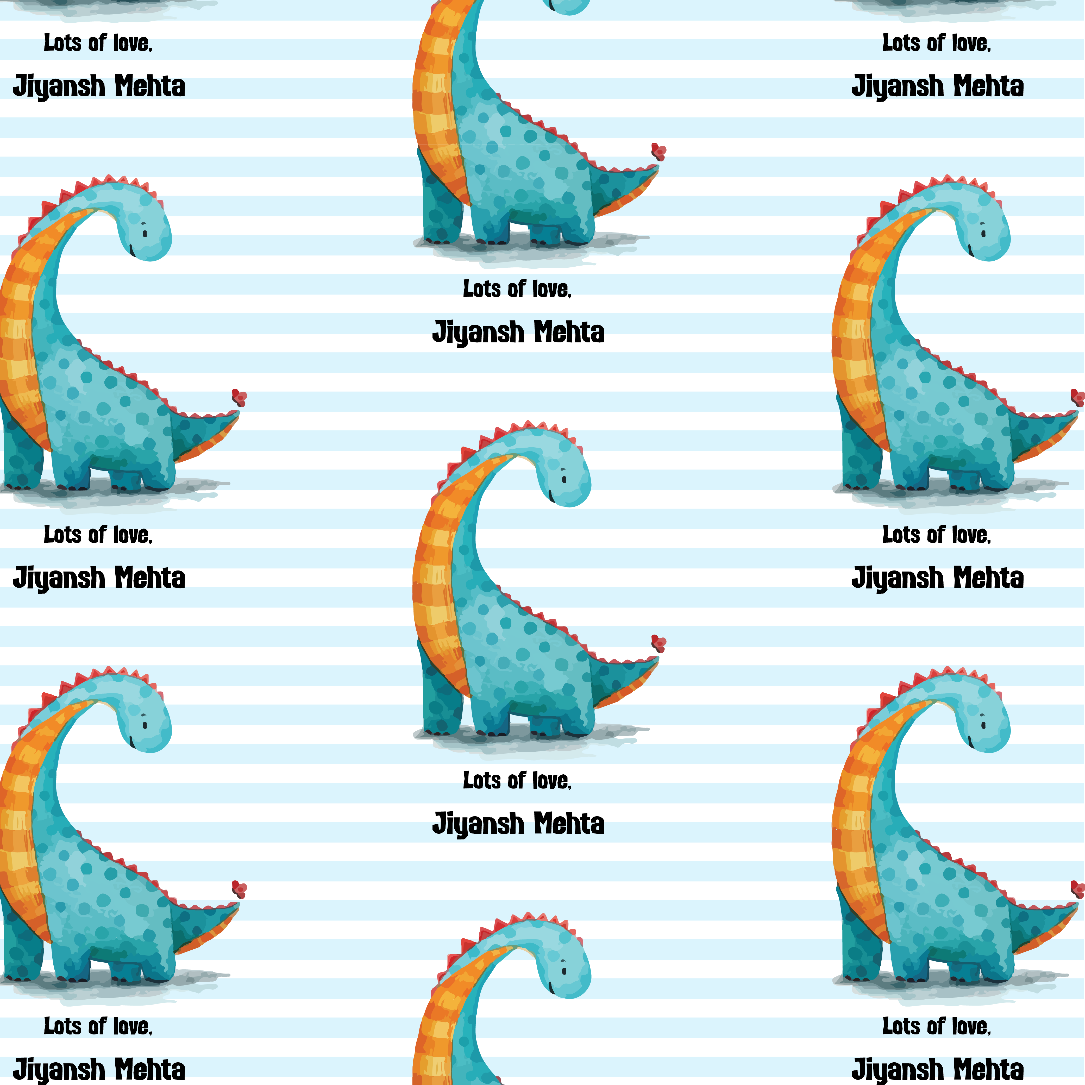 Gift Wrapping Paper  - Jurassic Joy