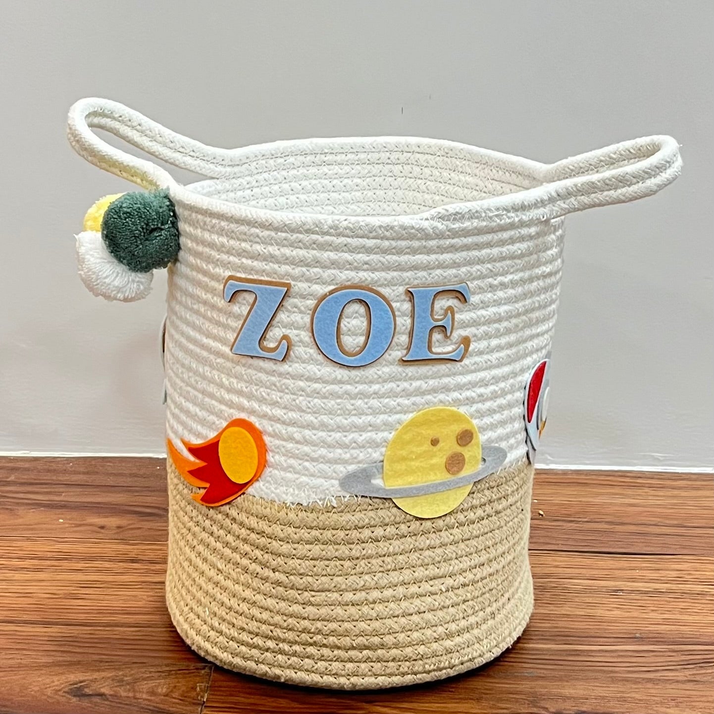 Astronaut’s Array - Jute Cotton Storage Basket