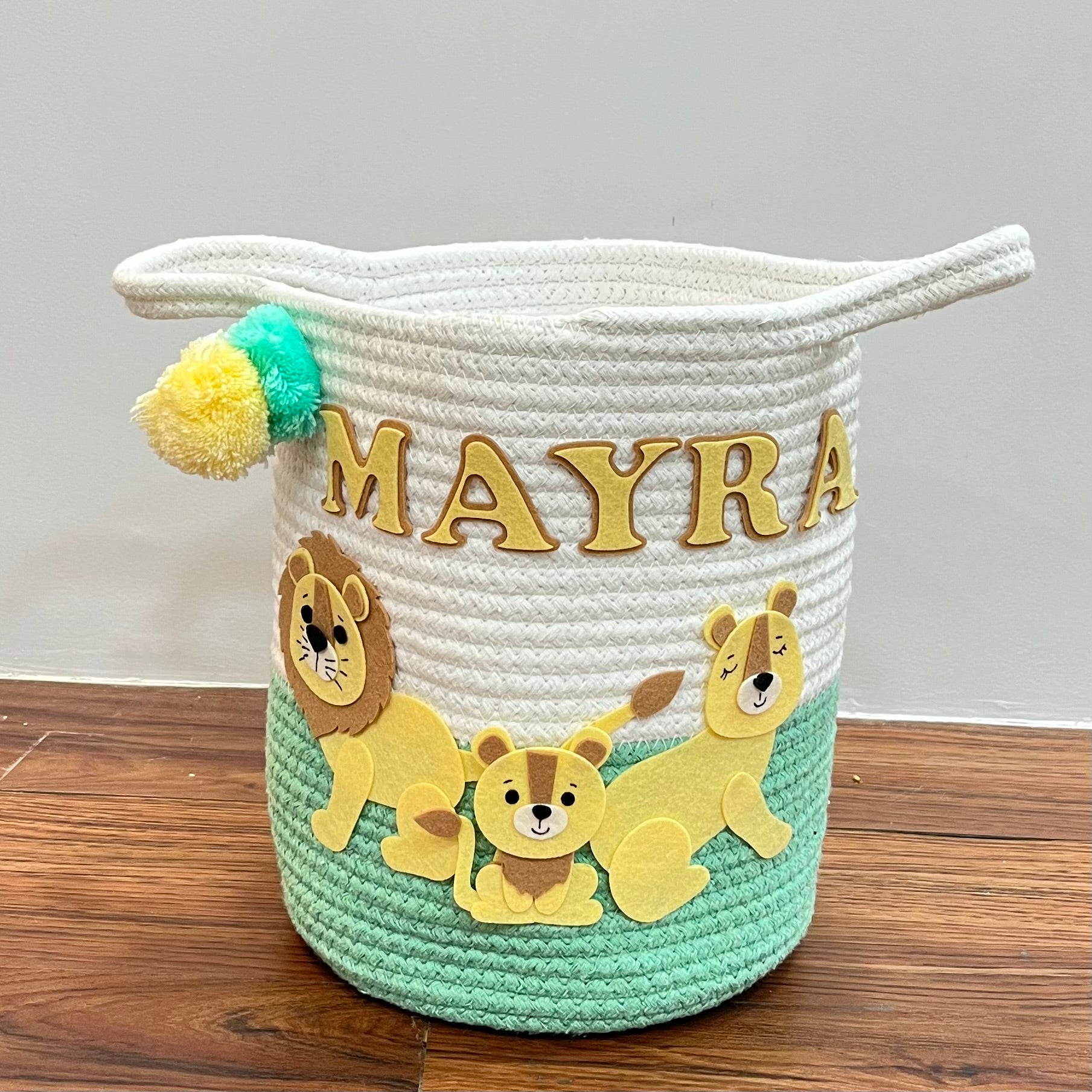 Lions Legacy - Jute Cotton Storage Basket