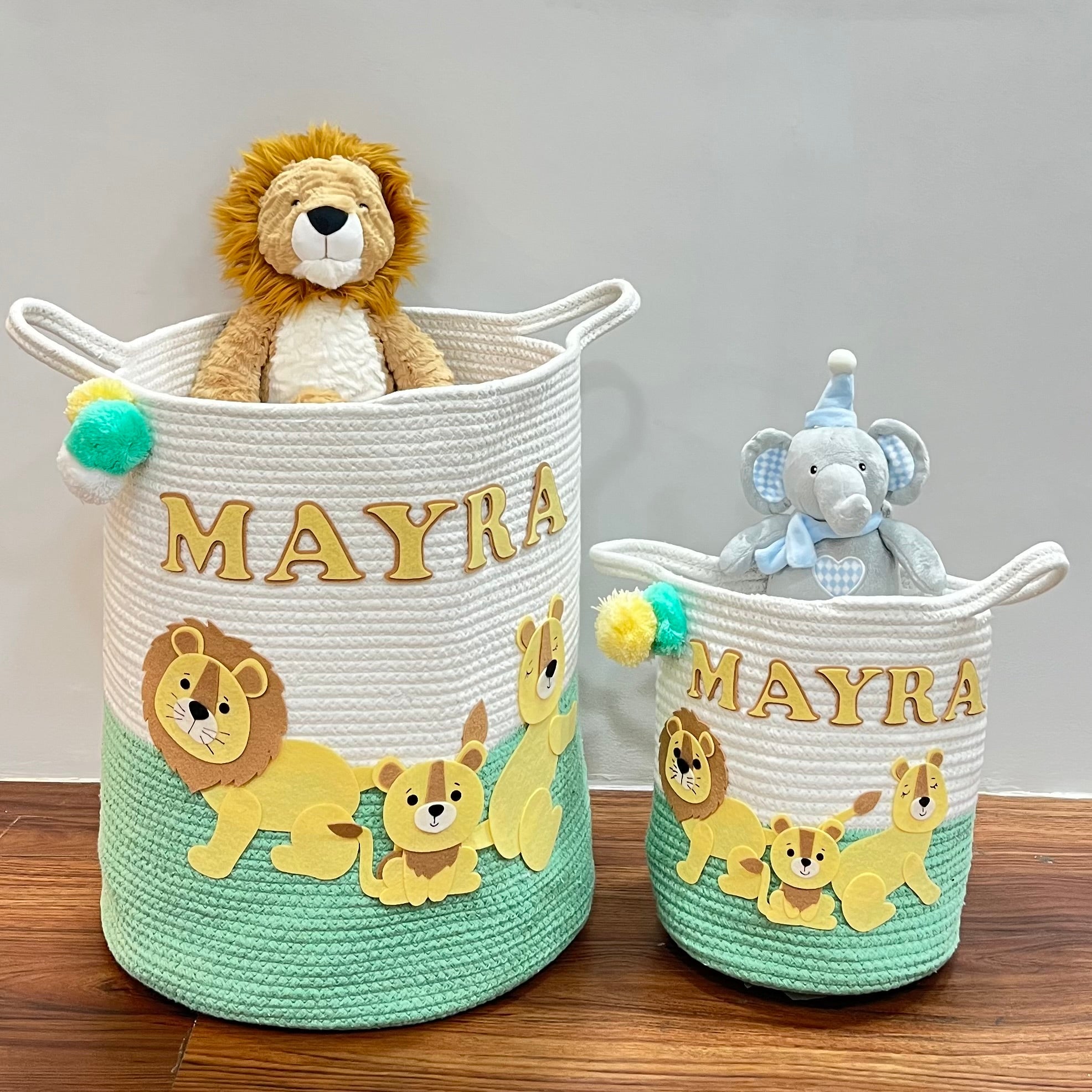 Lions Legacy - Jute Cotton Storage Basket