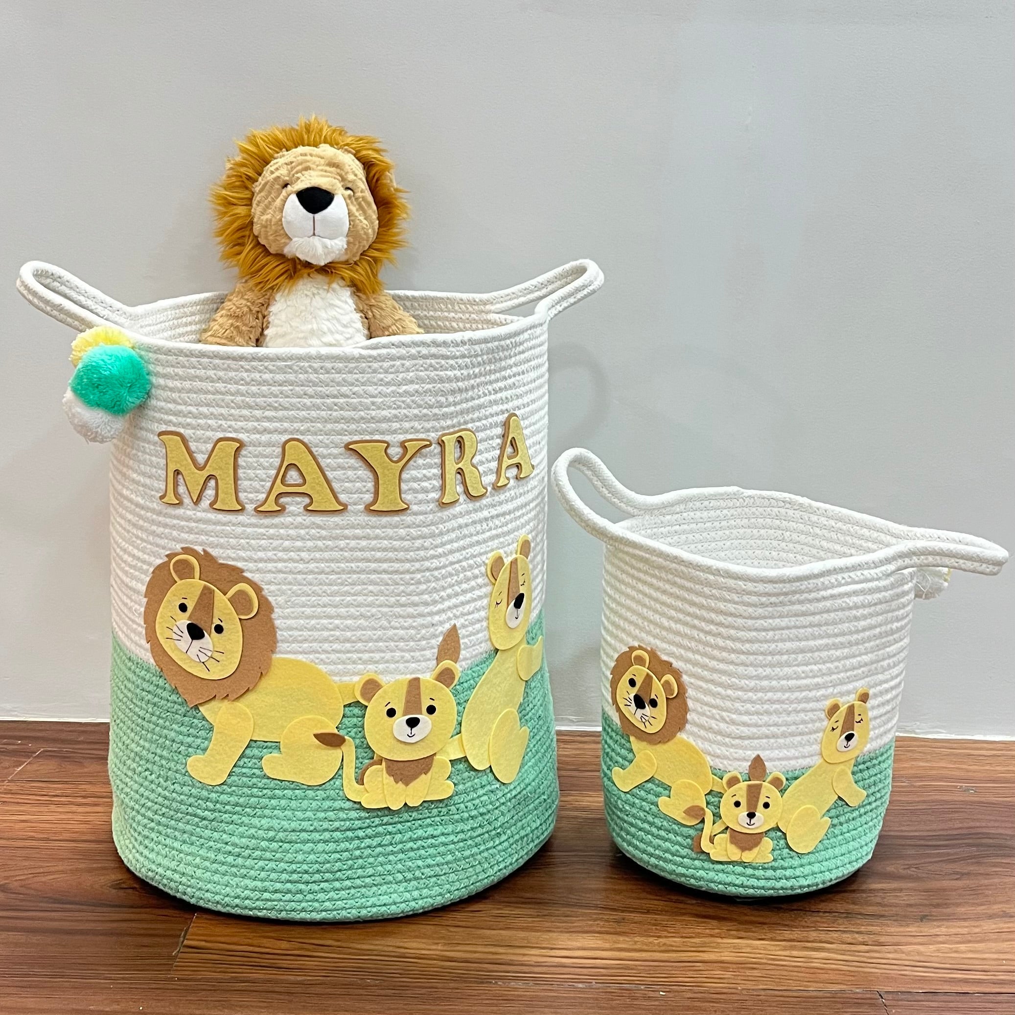 Lions Legacy - Jute Cotton Storage Basket