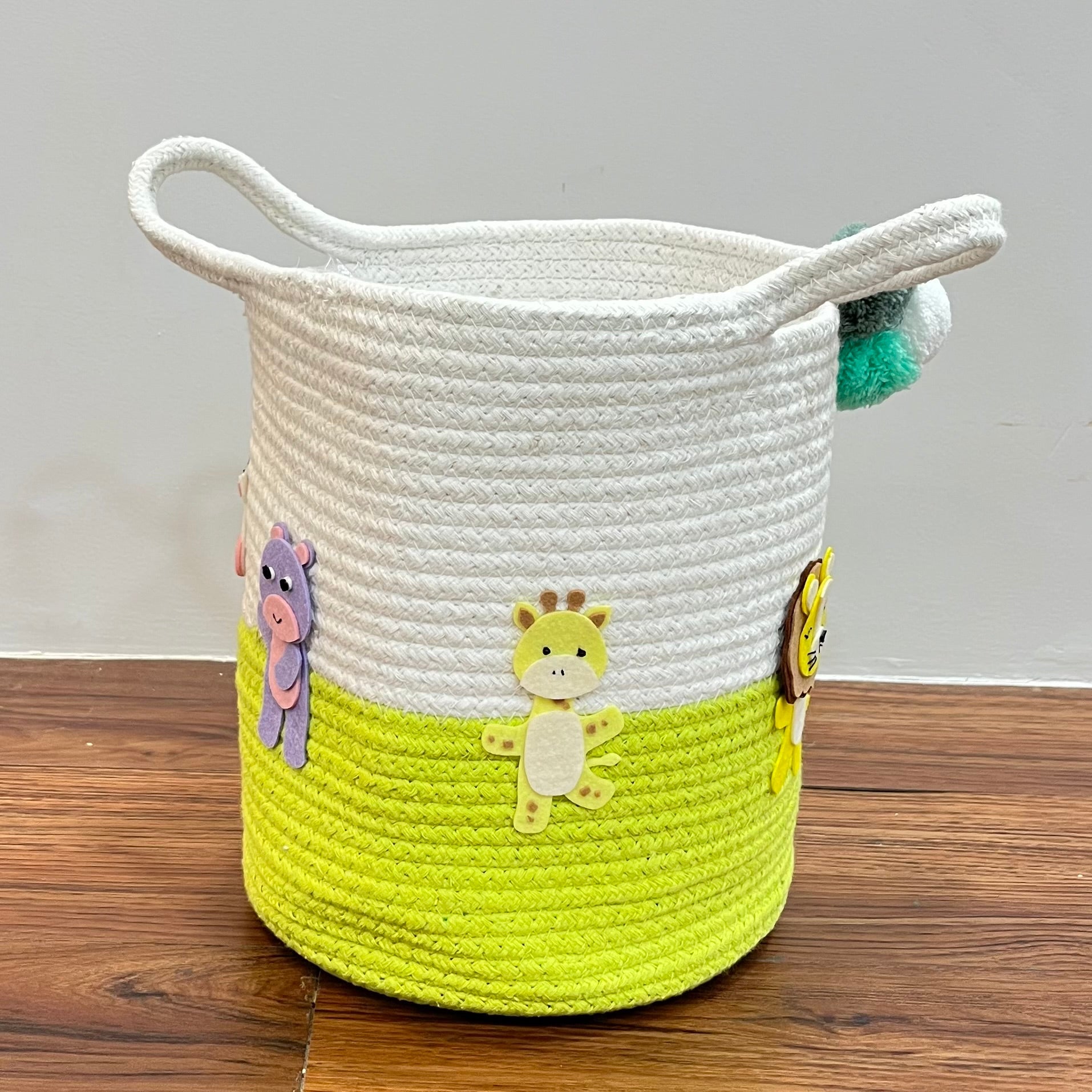 Animal Kingdom - Jute Cotton Storage Basket