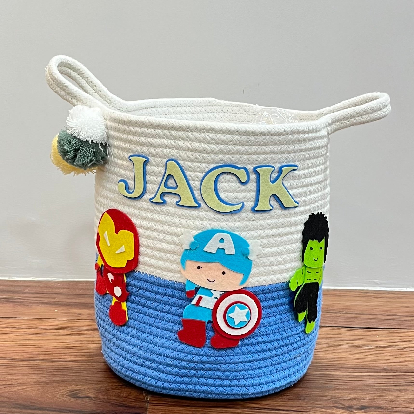 Superhero Squad - Jute Cotton Storage Basket