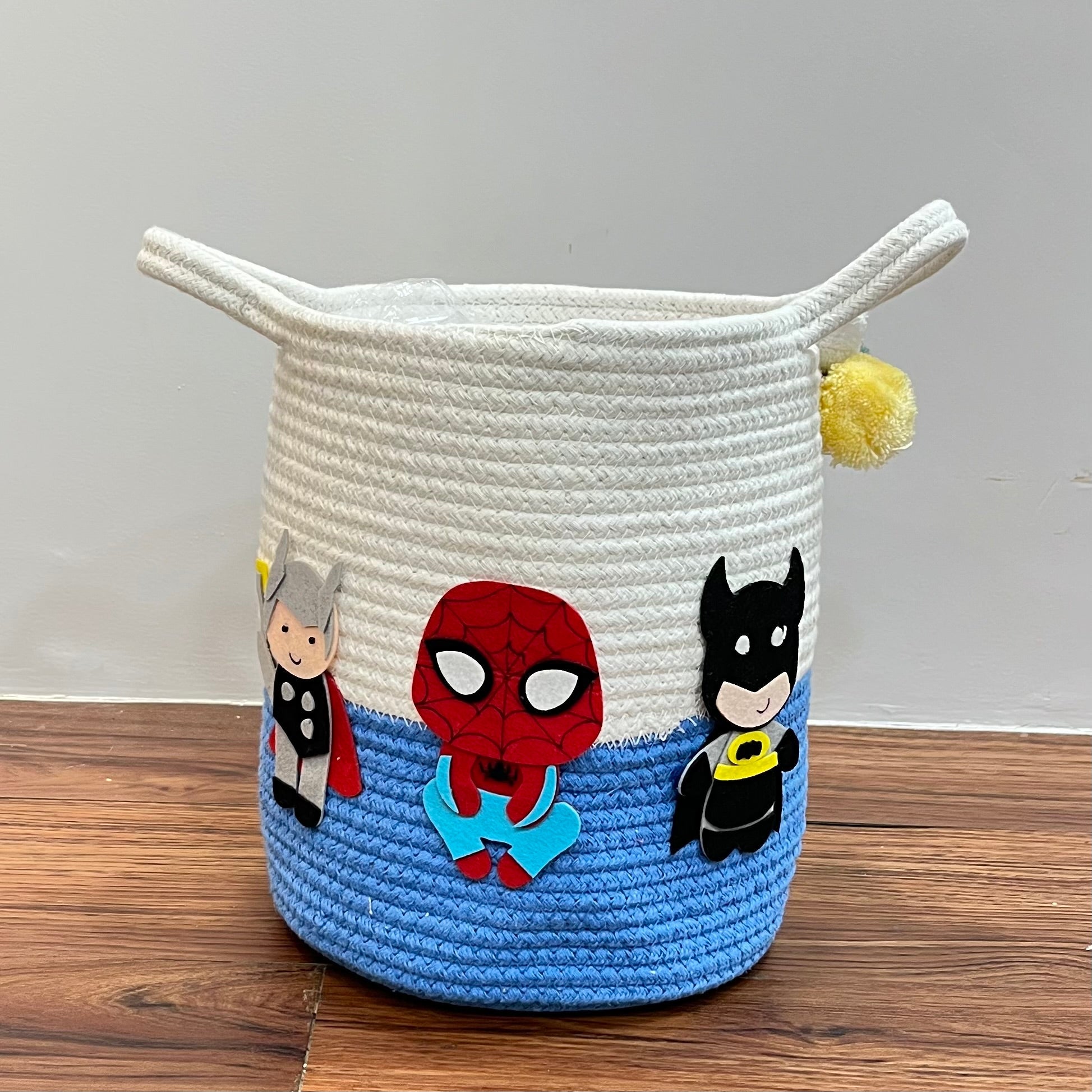 Superhero Squad - Jute Cotton Storage Basket