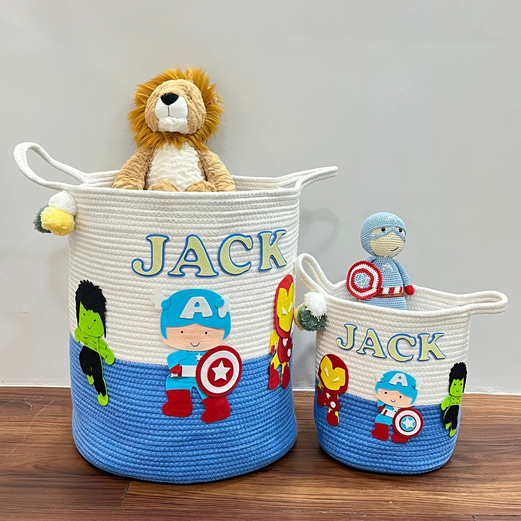 Superhero Squad - Jute Cotton Storage Basket