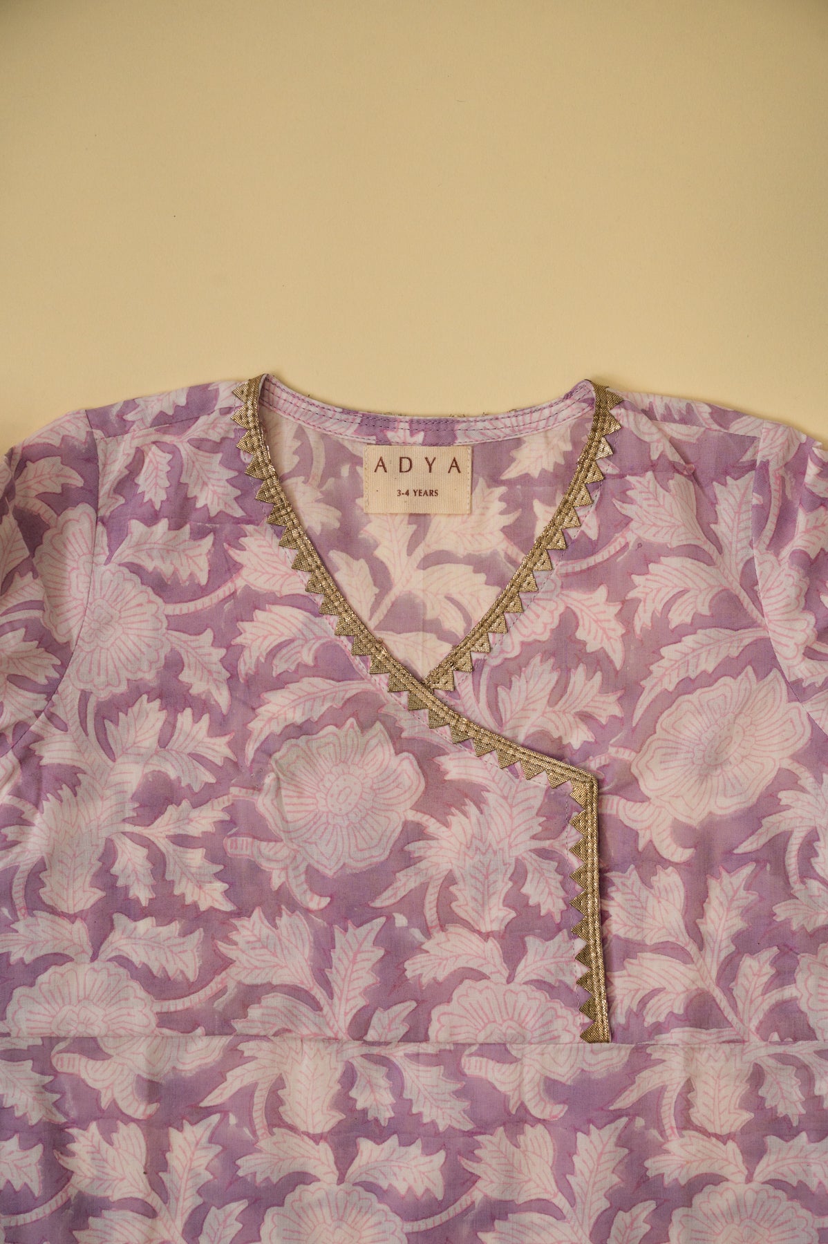 Ombre Floral Sharara Set - Lavender