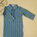 Geometric Print Kurta - Blue