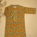 Floral Print Kurta - Green