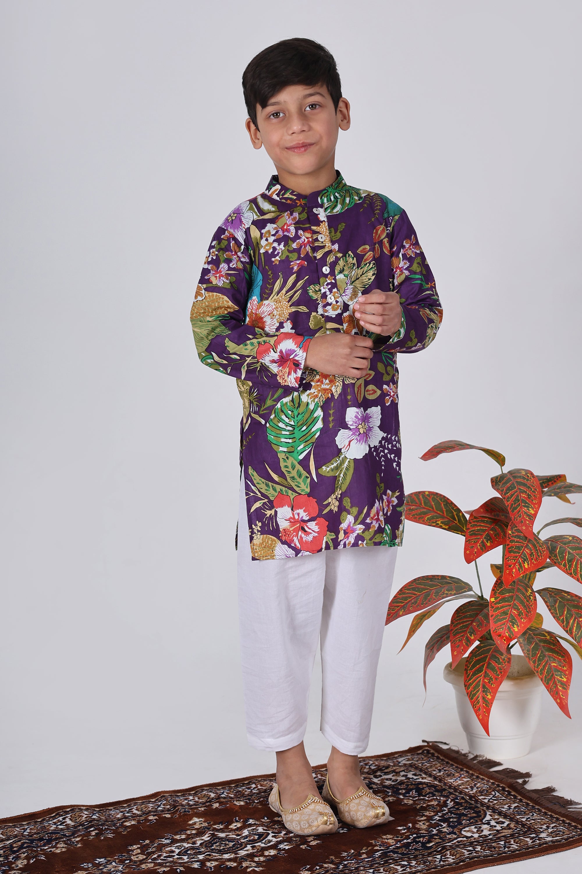 Hibiscus Kurta Set