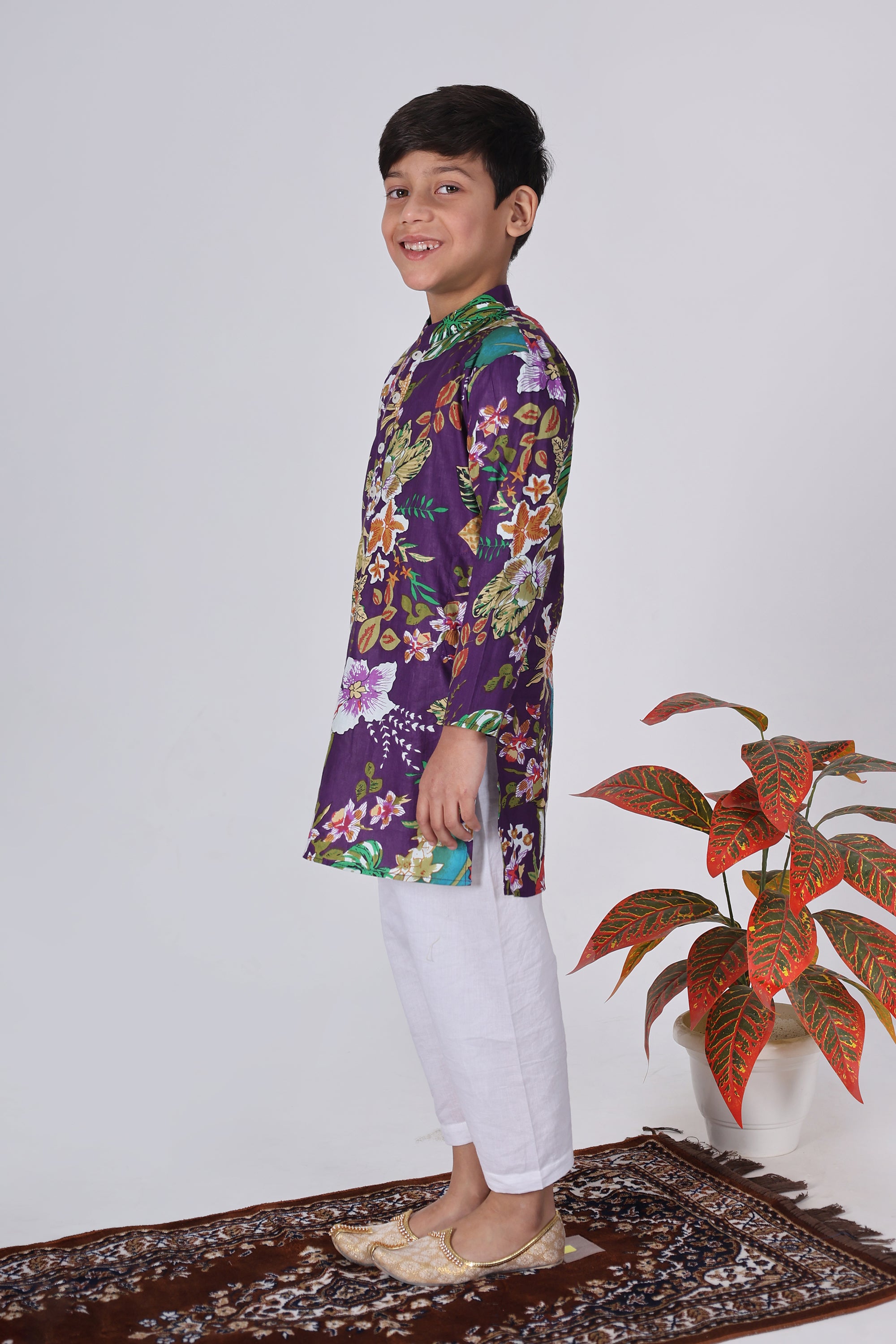 Hibiscus Kurta Set